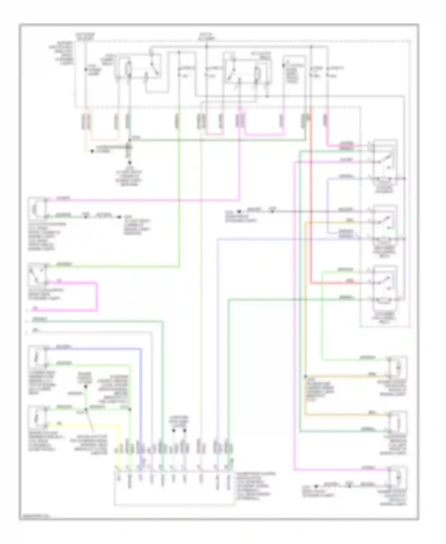 Mariner Mercury II (2007-2010): Manual a/c circuit, except hybrid (3 of 3)
