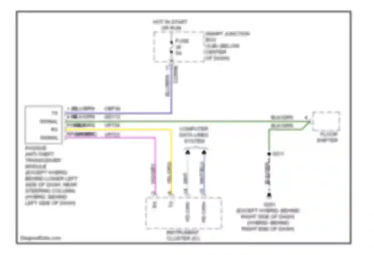 Mariner Mercury II (2007-2010): Passive anti-theft circuit