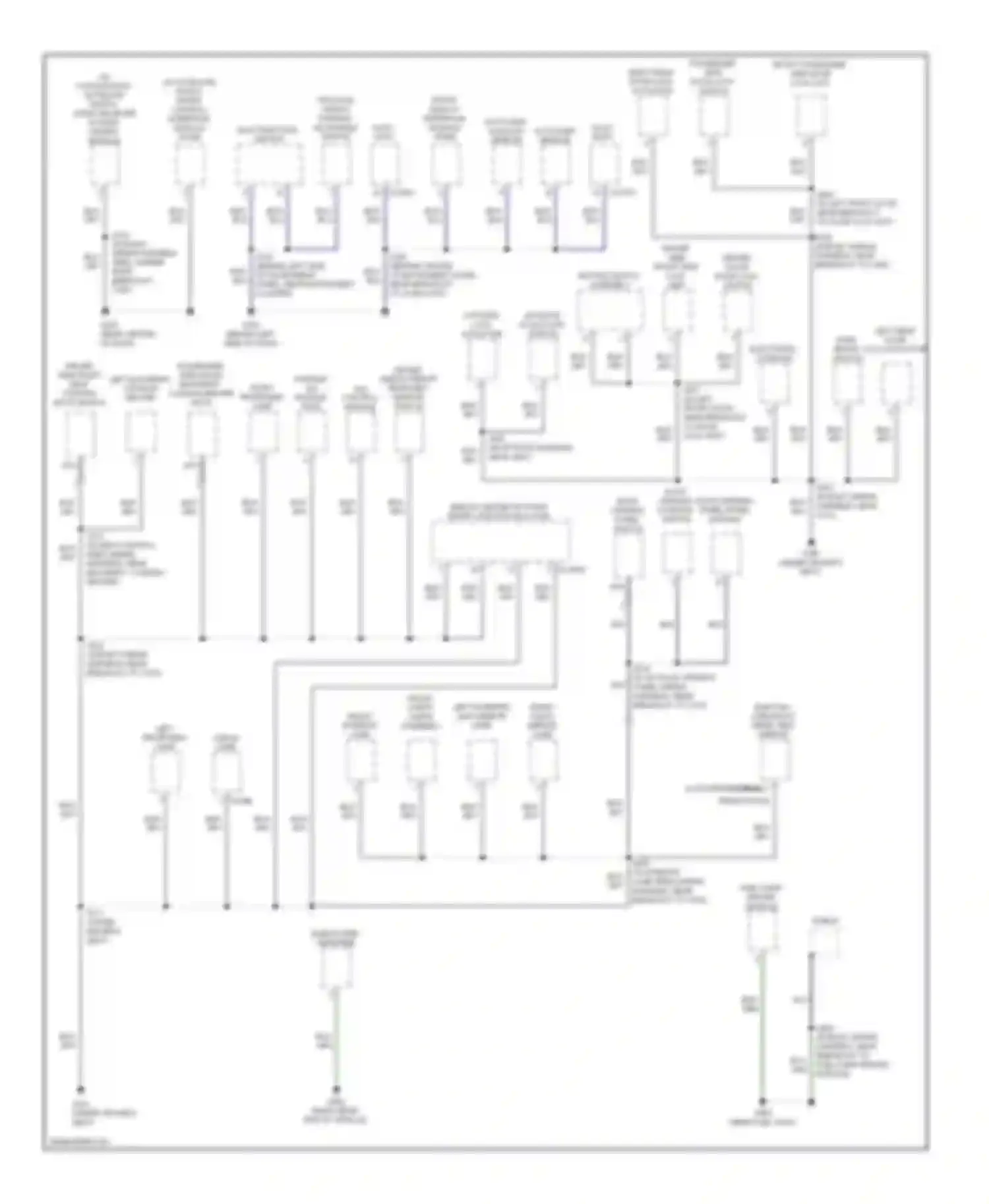 Mariner Mercury II (2007-2010): Ground distribution circuit, except hybrid (2 of 3)