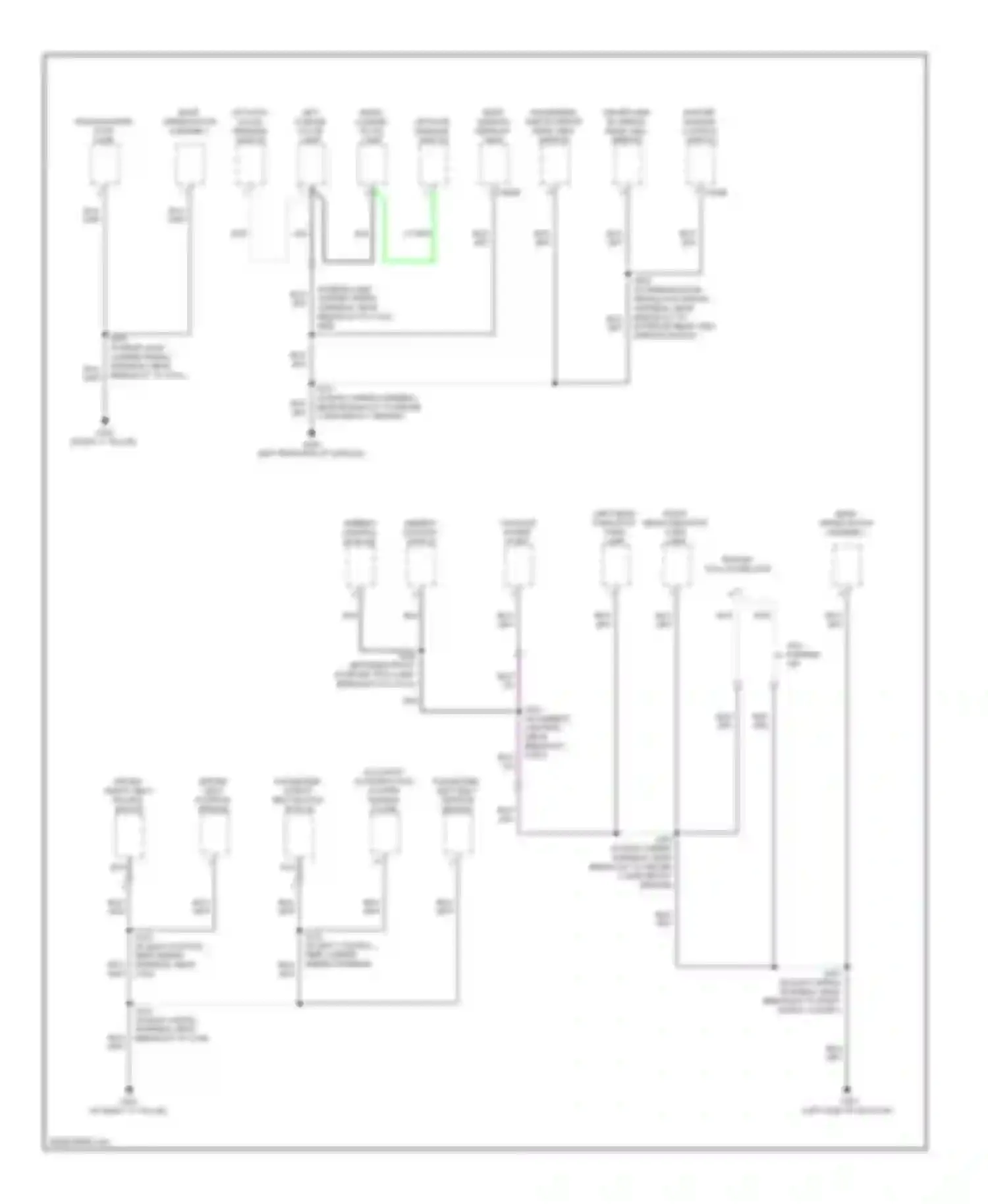 Mariner Mercury II (2007-2010): Ground distribution circuit, except hybrid (3 of 3)