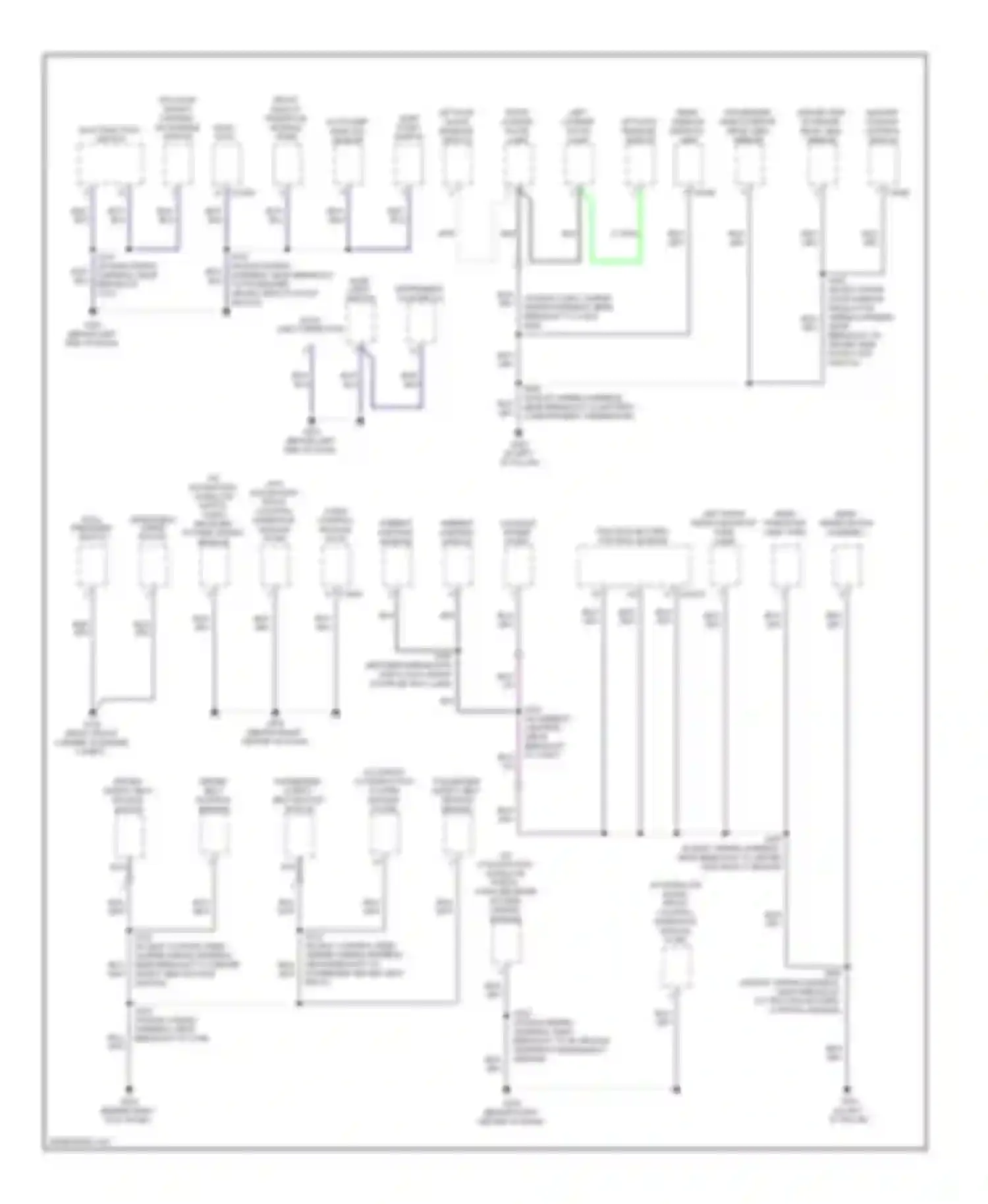 Mariner Mercury II (2007-2010): Ground distribution circuit, hybrid (3 of 3)