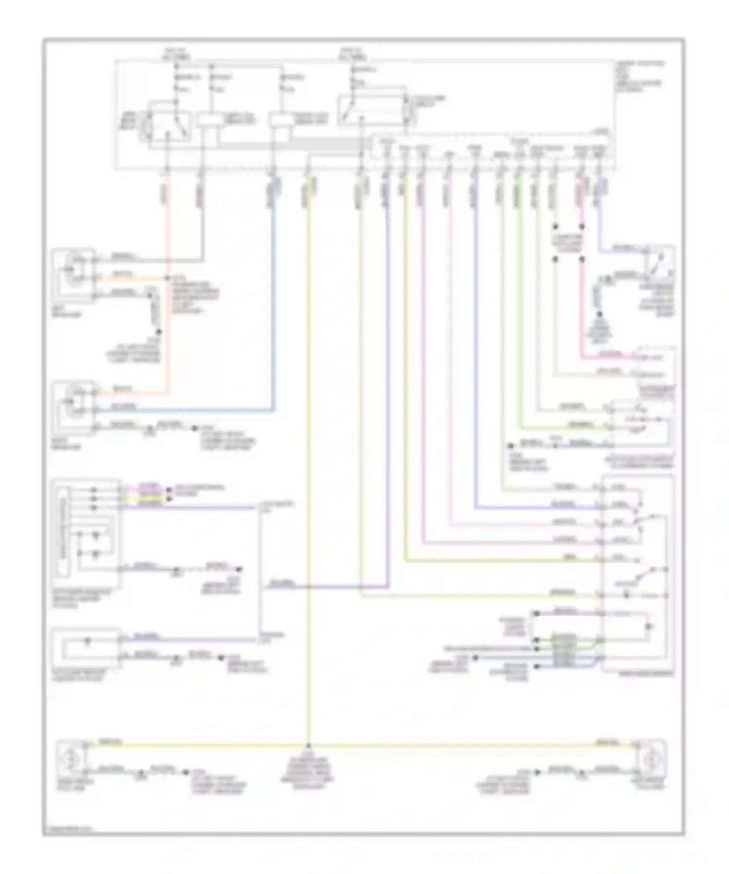 Mariner Mercury II (2007-2010): Headlights circuit, except hybrid