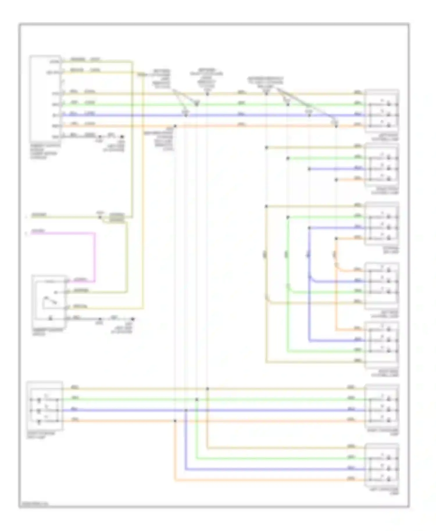Mariner Mercury II (2007-2010): Courtesy lamps circuit, except hybrid (2 of 2)
