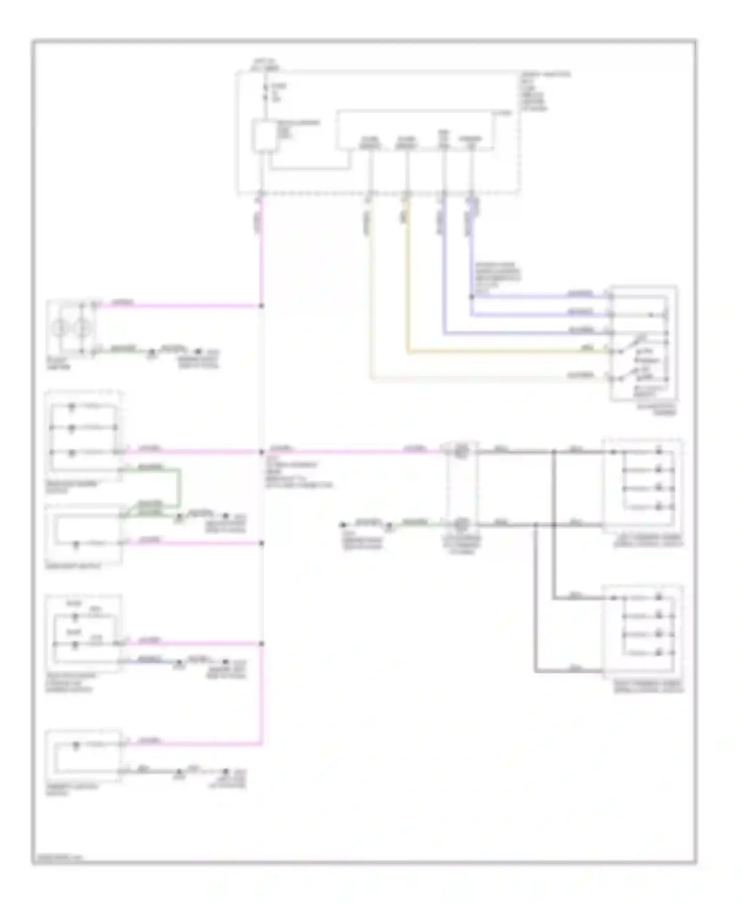Mariner Mercury II (2007-2010): Instrument illumination circuit, except hybrid