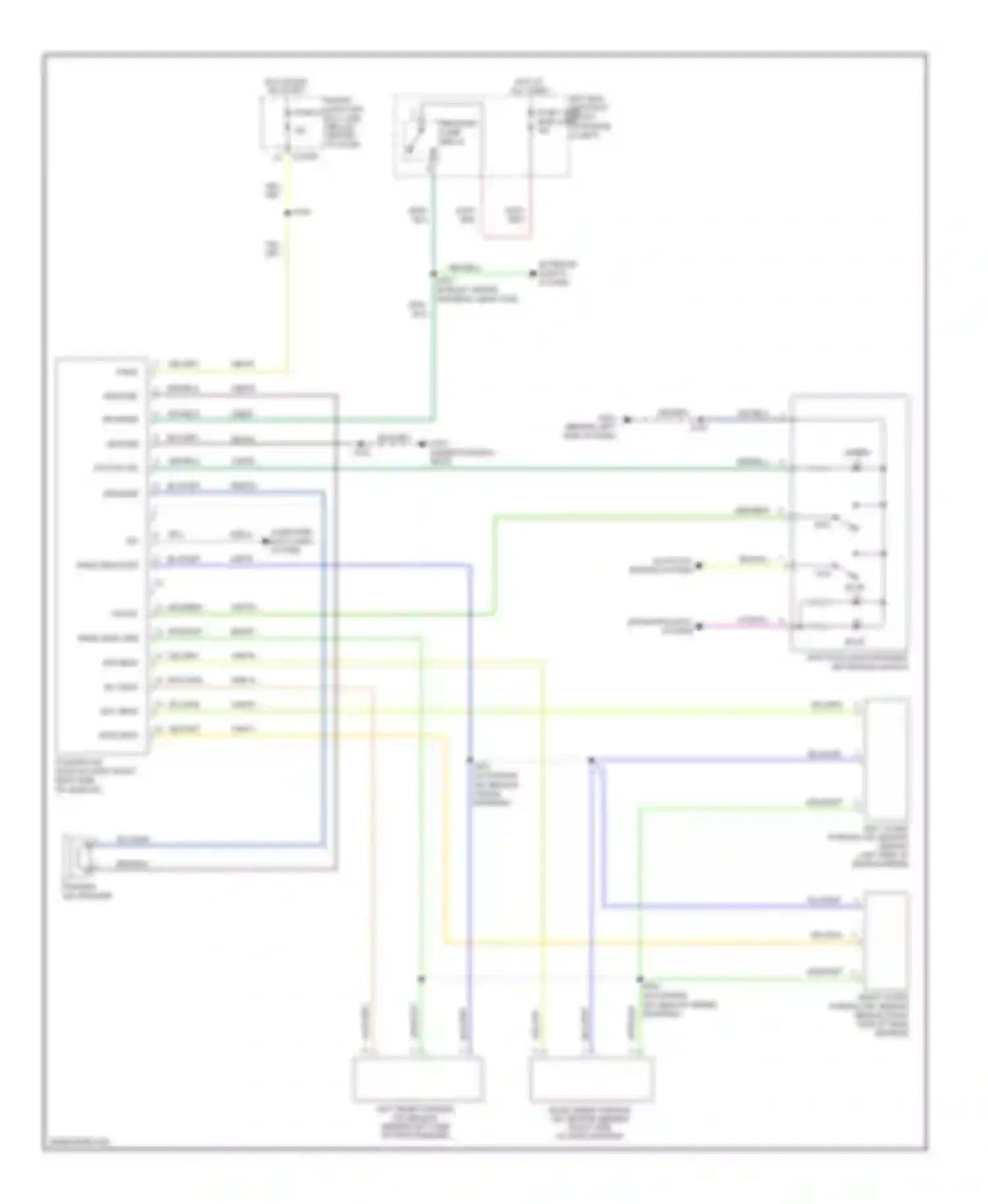 Mariner Mercury II (2007-2010): Parking assistant circuit, except hybrid