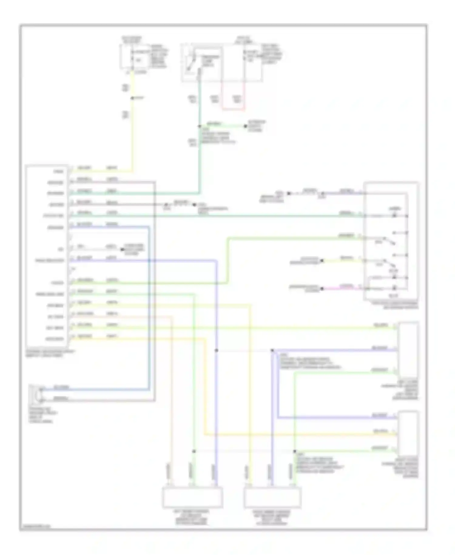 Mariner Mercury II (2007-2010): Parking assistant circuit, hybrid