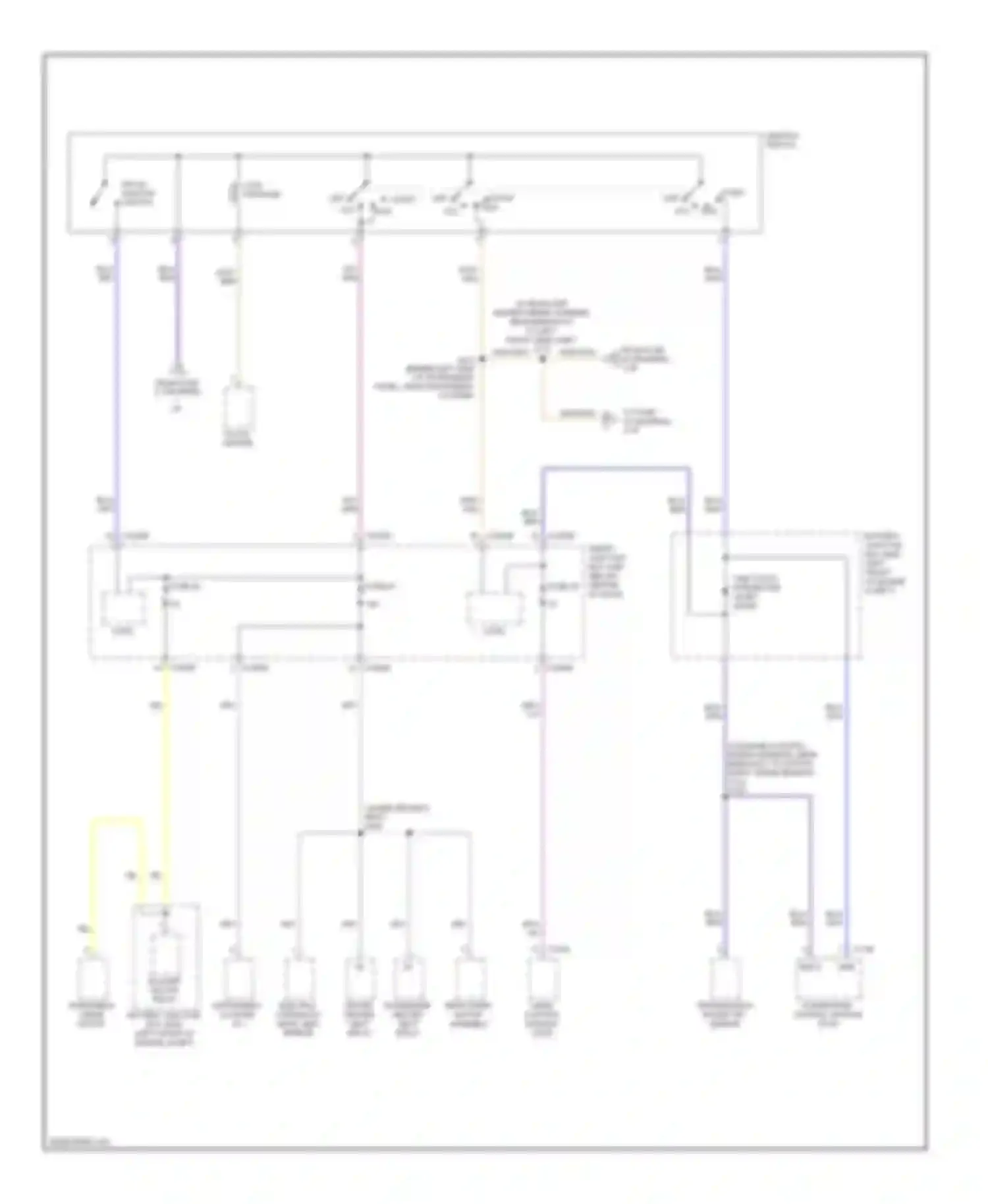 Mariner Mercury II (2007-2010): Power distribution circuit, except hybrid (3 of 4)