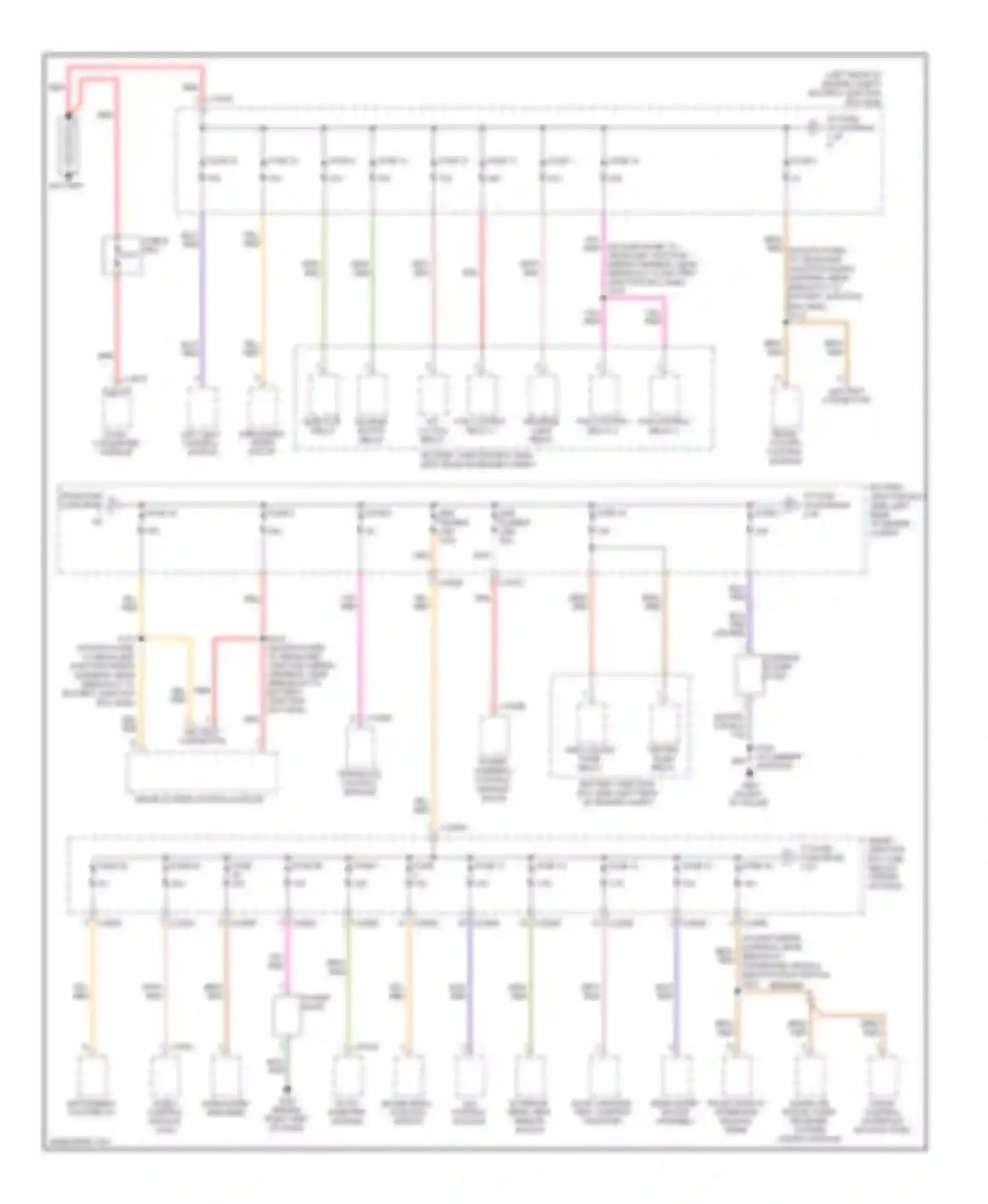 Mariner Mercury II (2007-2010): Power distribution circuit, hybrid (1 of 5)
