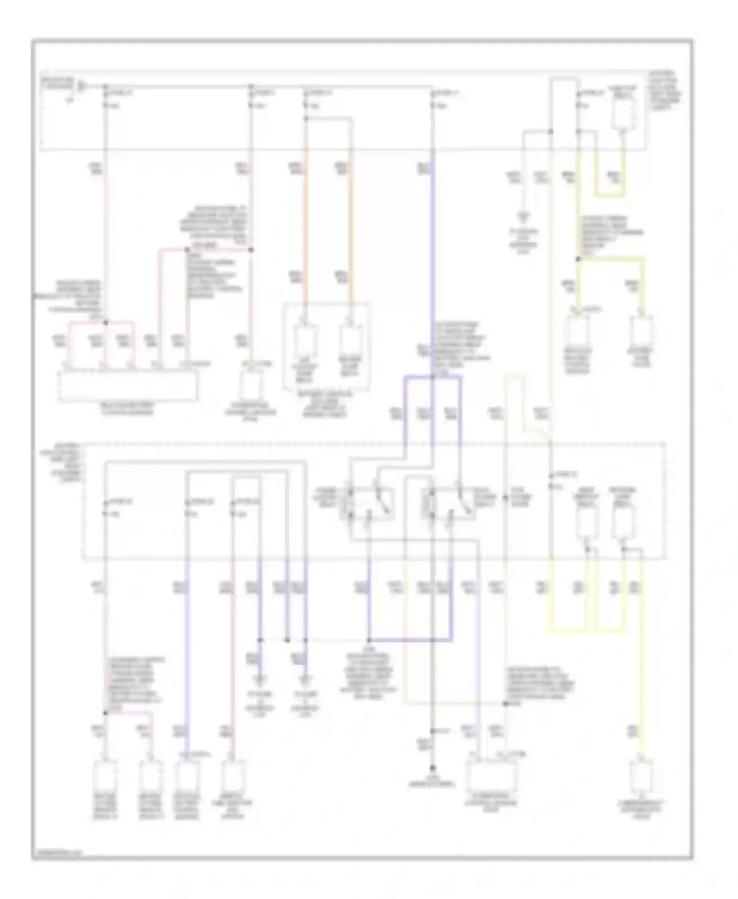 Mariner Mercury II (2007-2010): Power distribution circuit, hybrid (2 of 5)