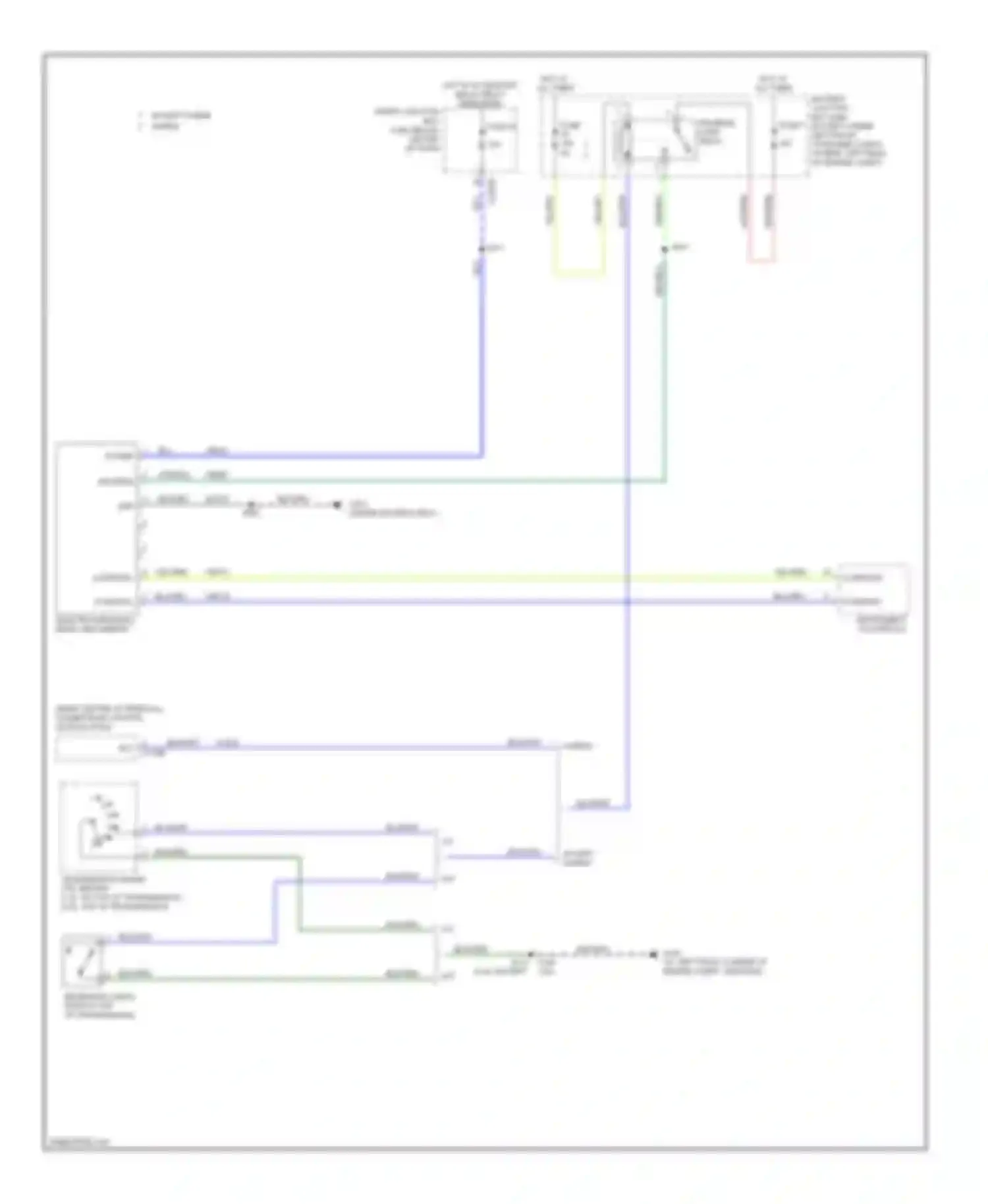 Mariner Mercury II (2007-2010): Electrochromic mirror circuit, late production