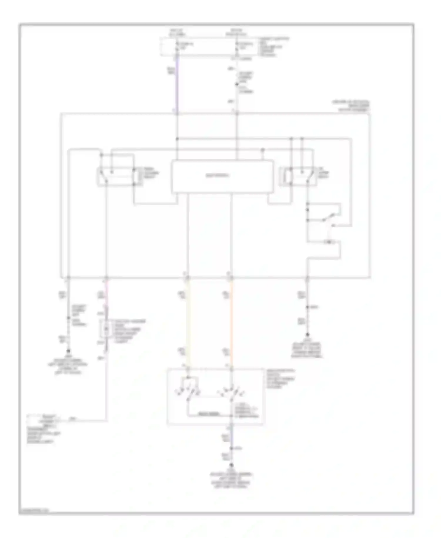 Mariner Mercury II (2007-2010): Rear wiper/washer circuit
