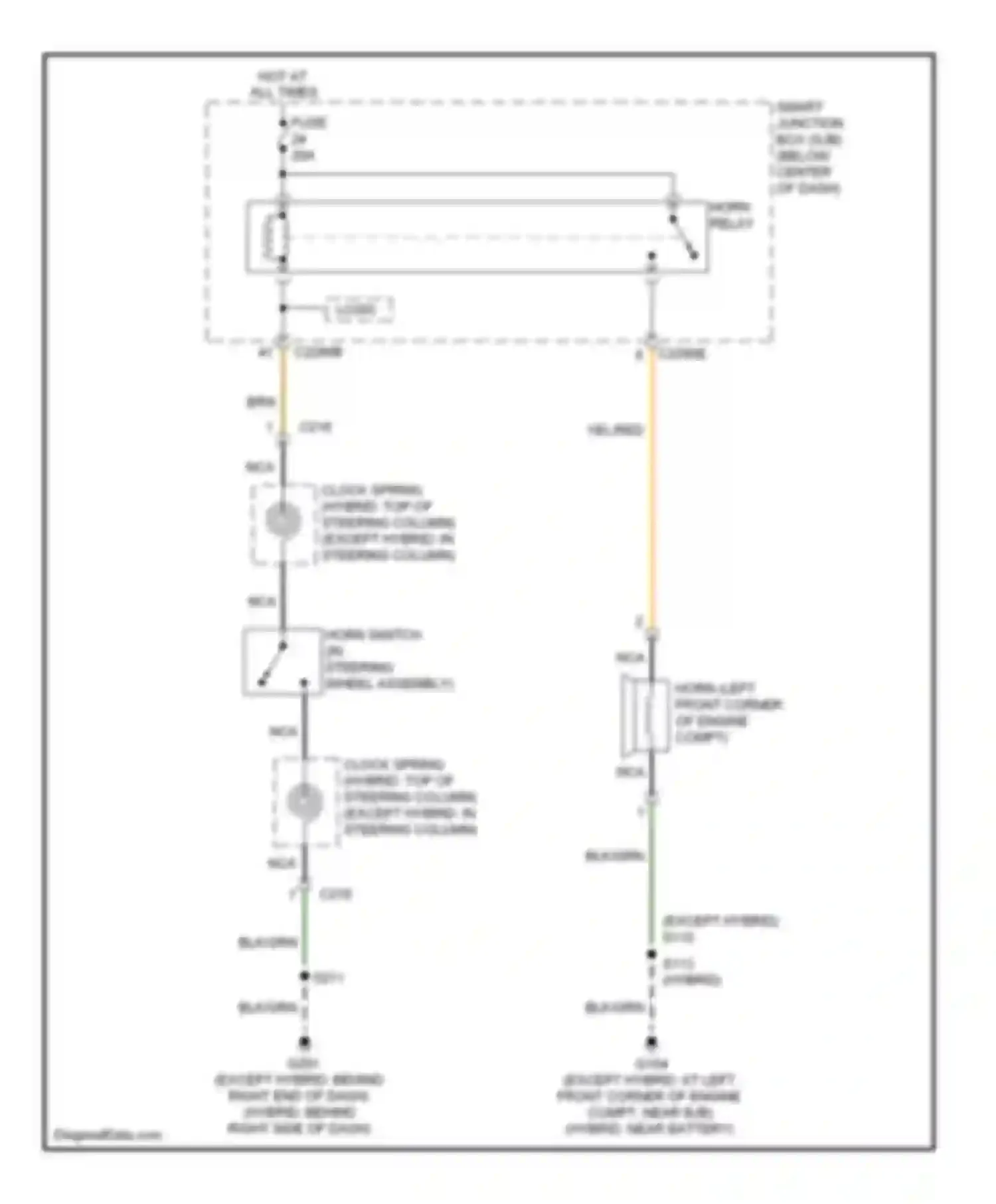 Wiring diagram brn for Mercury Mariner II (2007-2010) (35 of 60)