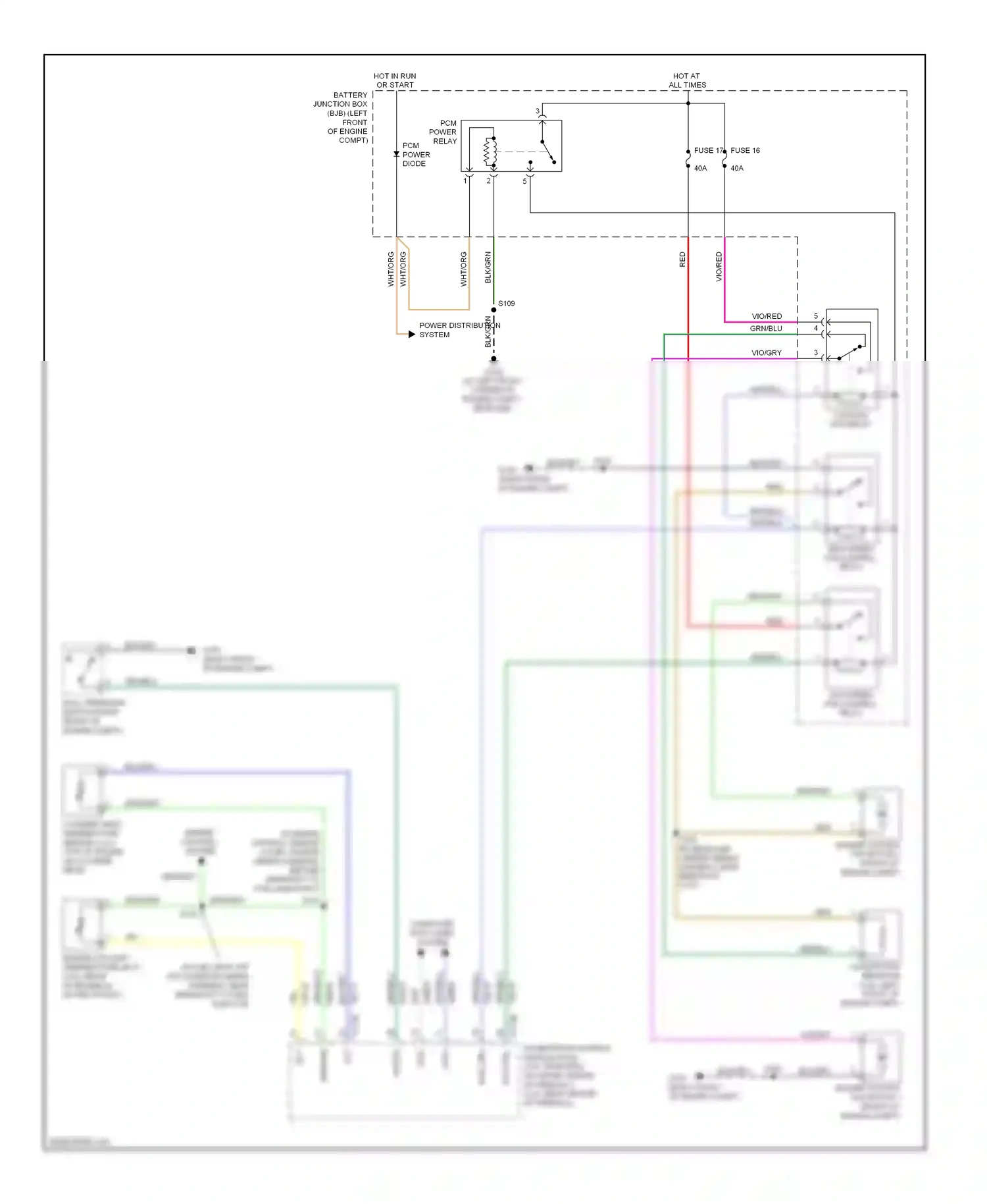Mercury Mariner II (2007-2010) ect wiring diagram  (2 of 4)