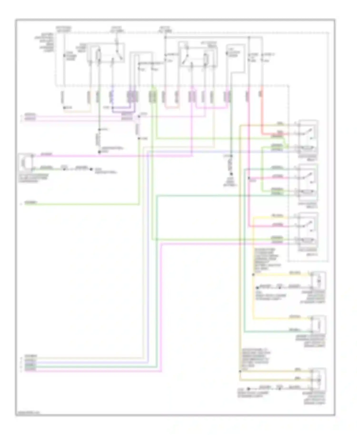 Wiring diagram fan control relay 3 for Mercury Mariner II (2007-2010) (2 of 5)