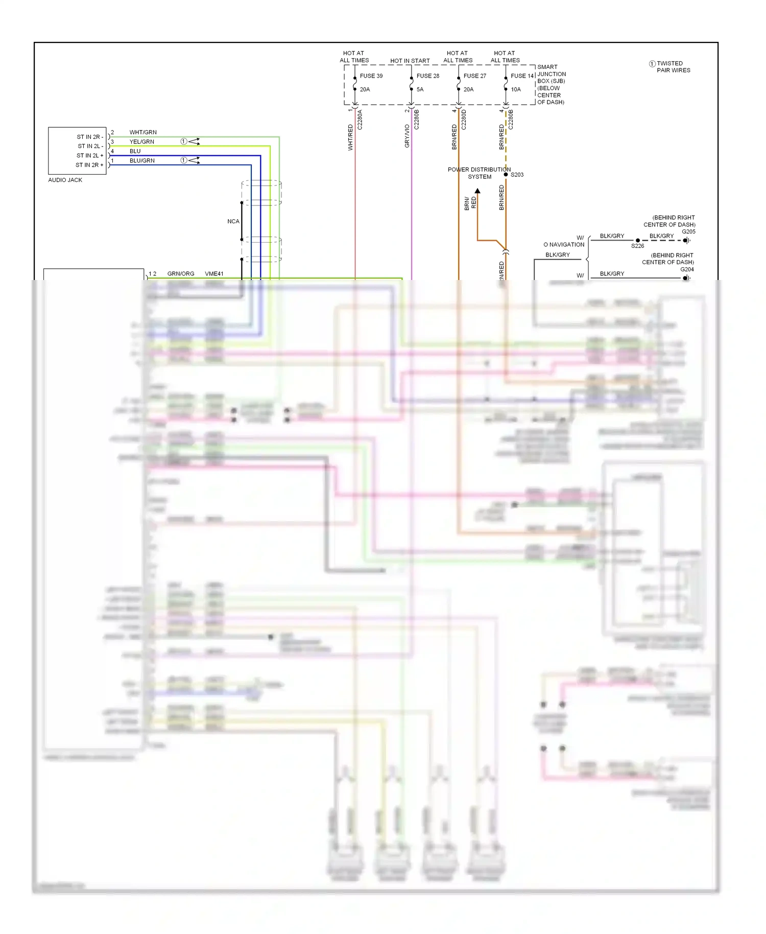 Mercury Mariner II (2007-2010) front display interface module (fdim) (if equipped) wiring diagram  (1 of 1)
