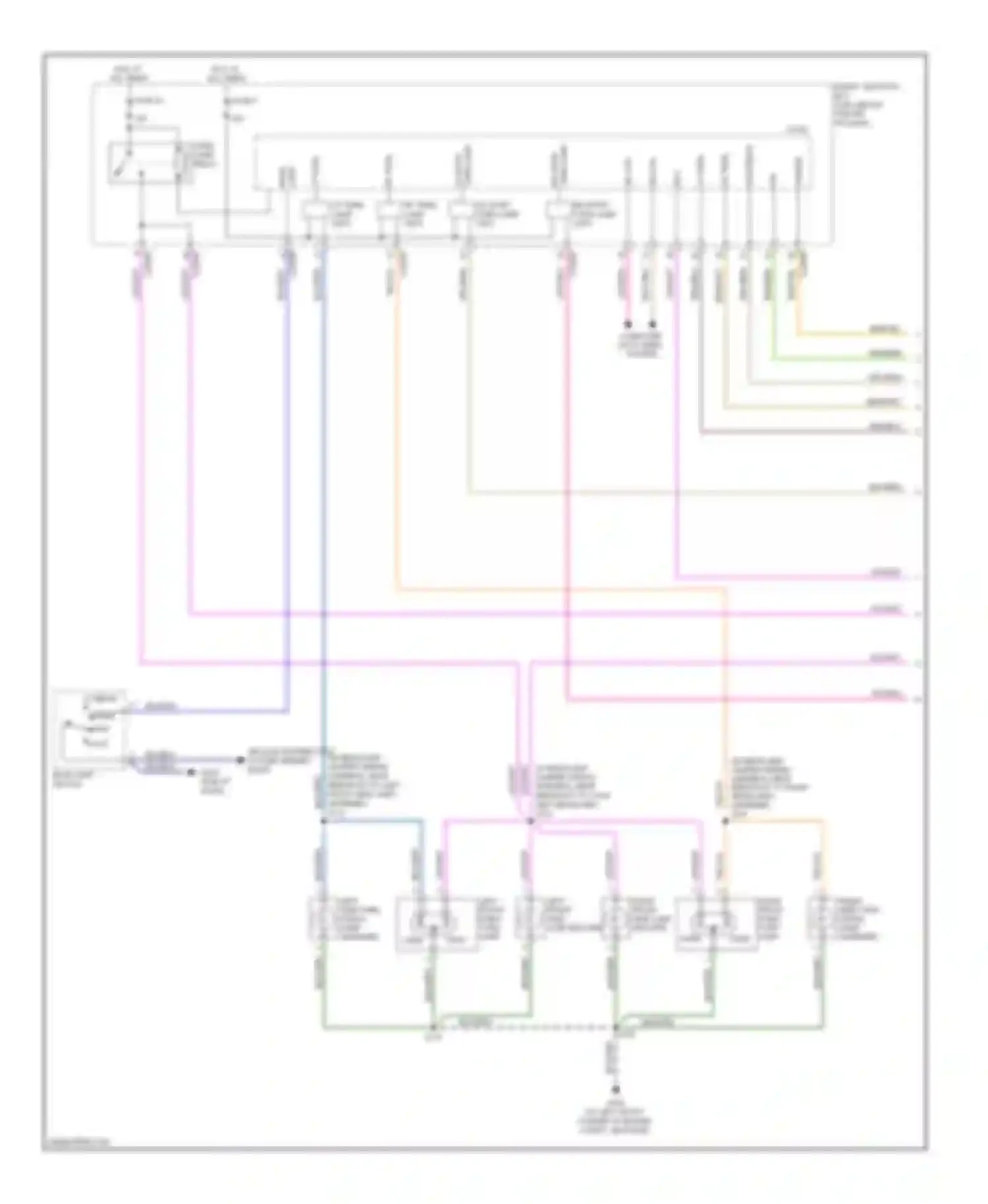 Wiring diagram left front park/ turn lamp for Mercury Mariner II (2007-2010) (1 of 2)