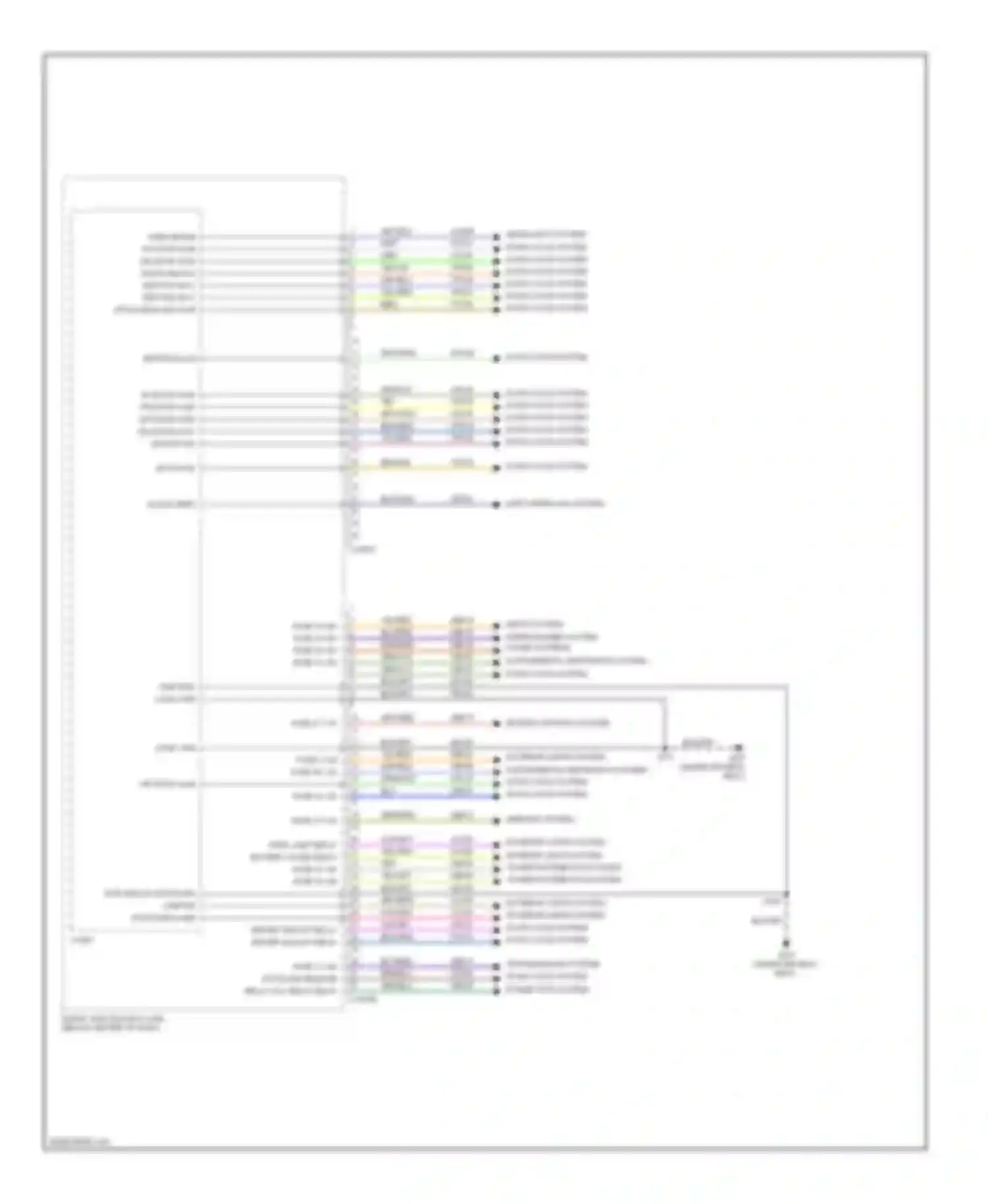 Wiring diagram power distribution system power distribution system for Mercury Mariner II (2007-2010) (1 of 1)