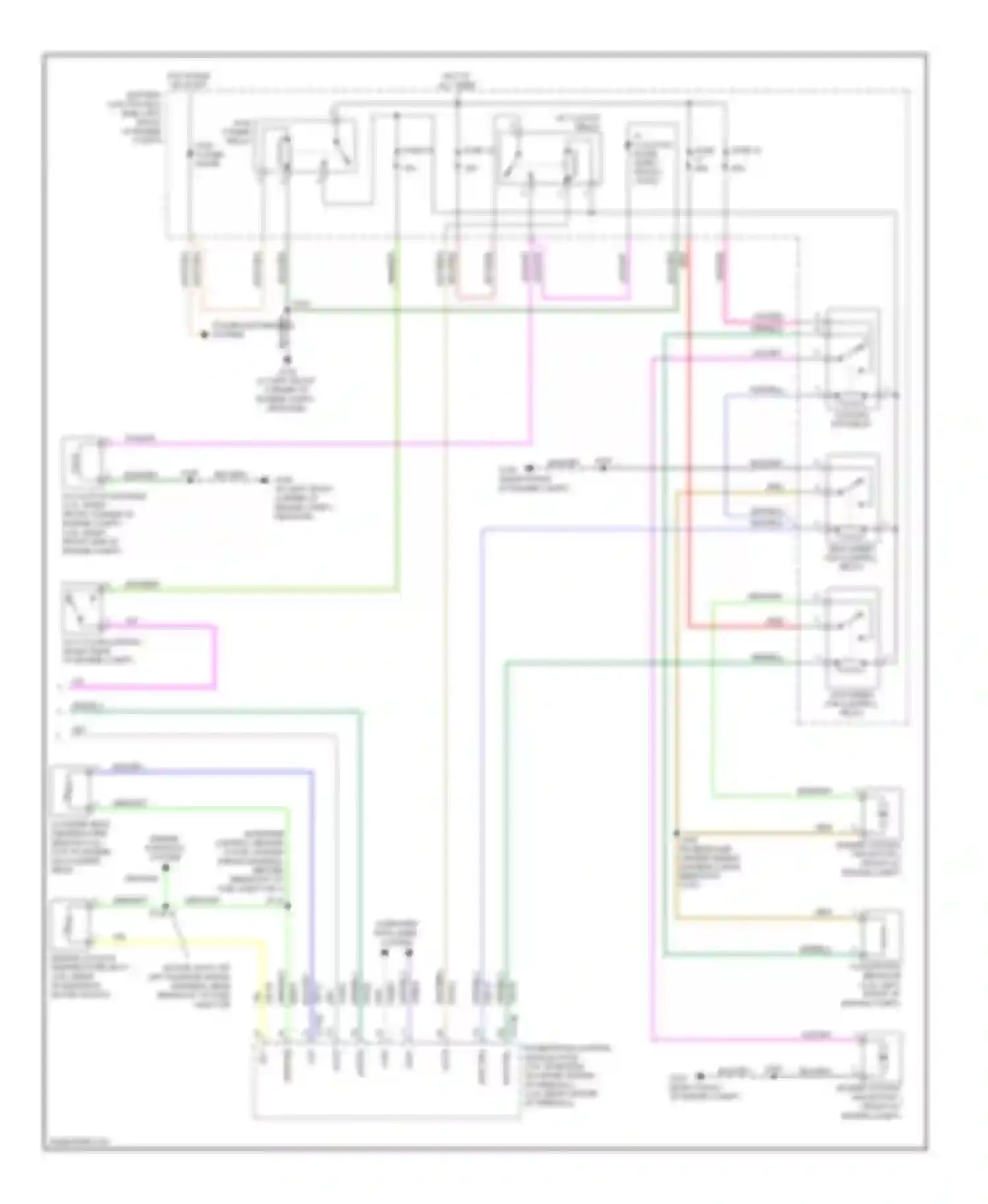 Wiring diagram power distribution system for Mercury Mariner II (2007-2010) (2 of 18)