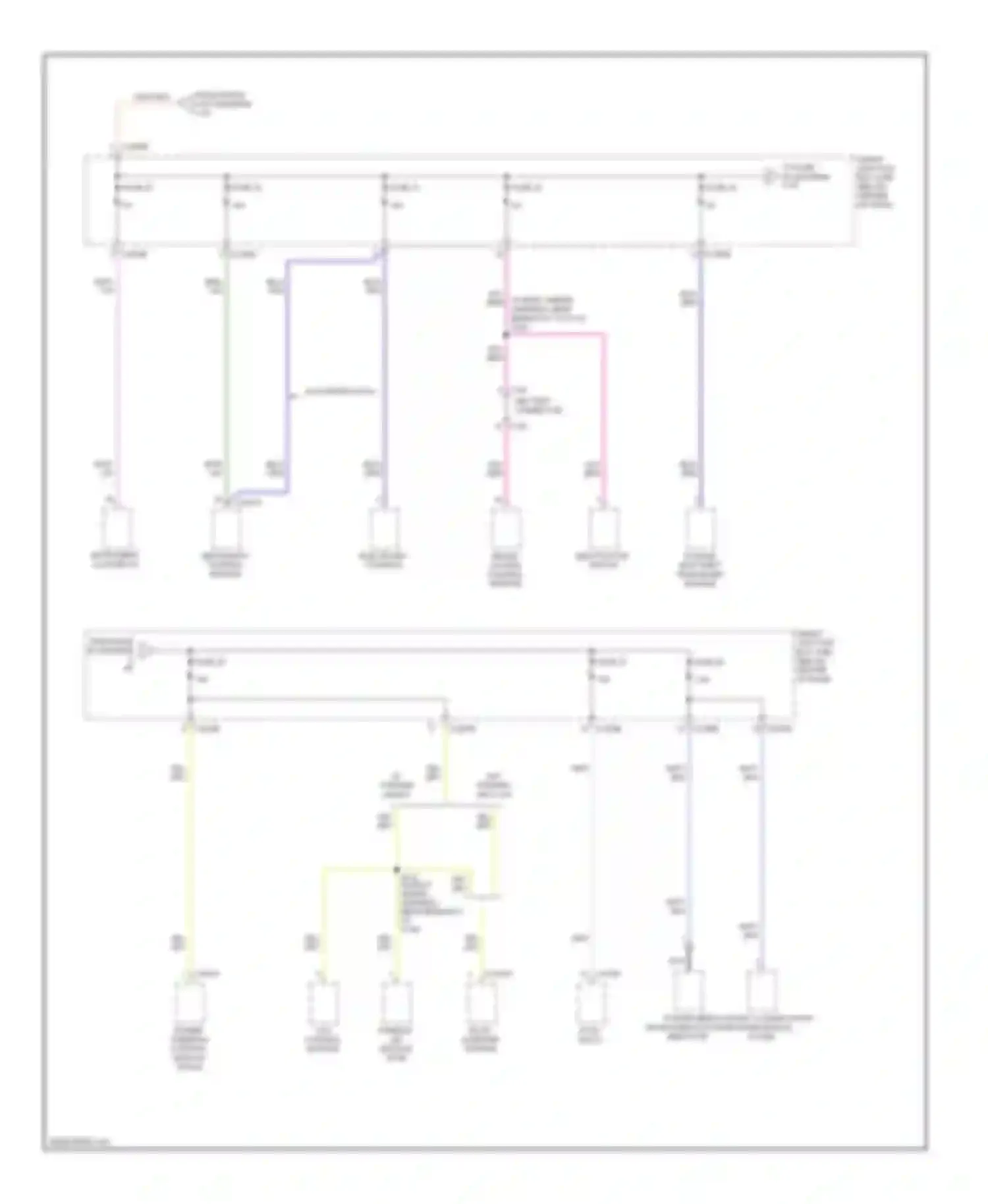 Wiring diagram restraints control module for Mercury Mariner II (2007-2010) (2 of 2)