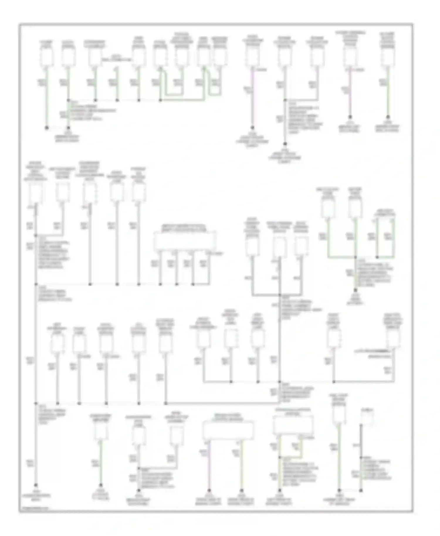 Wiring diagram subwoofer amplifier for Mercury Mariner II (2007-2010) (2 of 2)