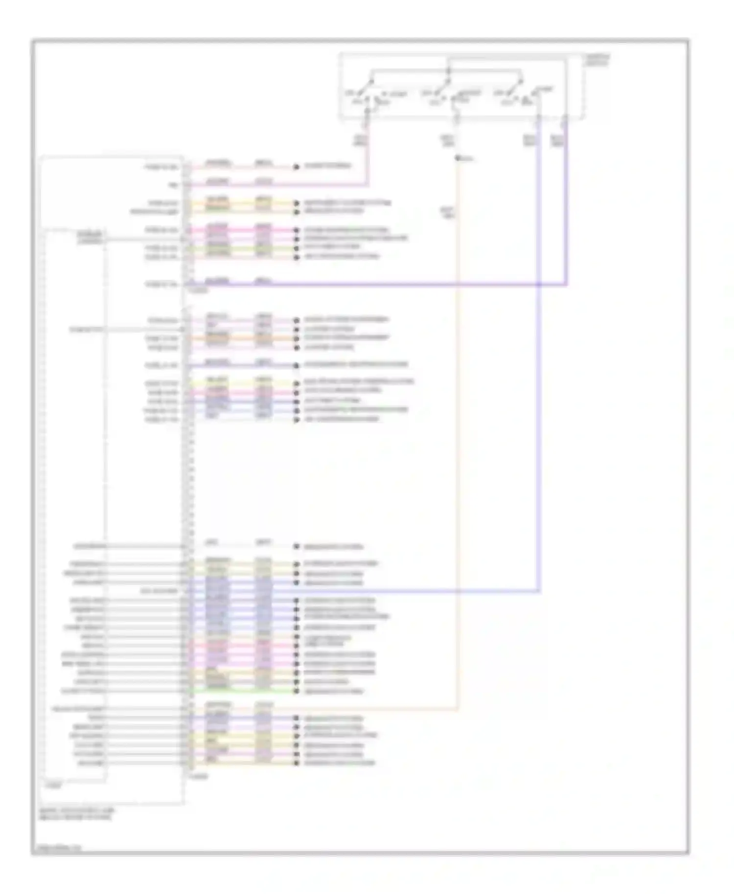Wiring diagram supplemental restraints system for Mercury Mariner II (2007-2010) (1 of 1)