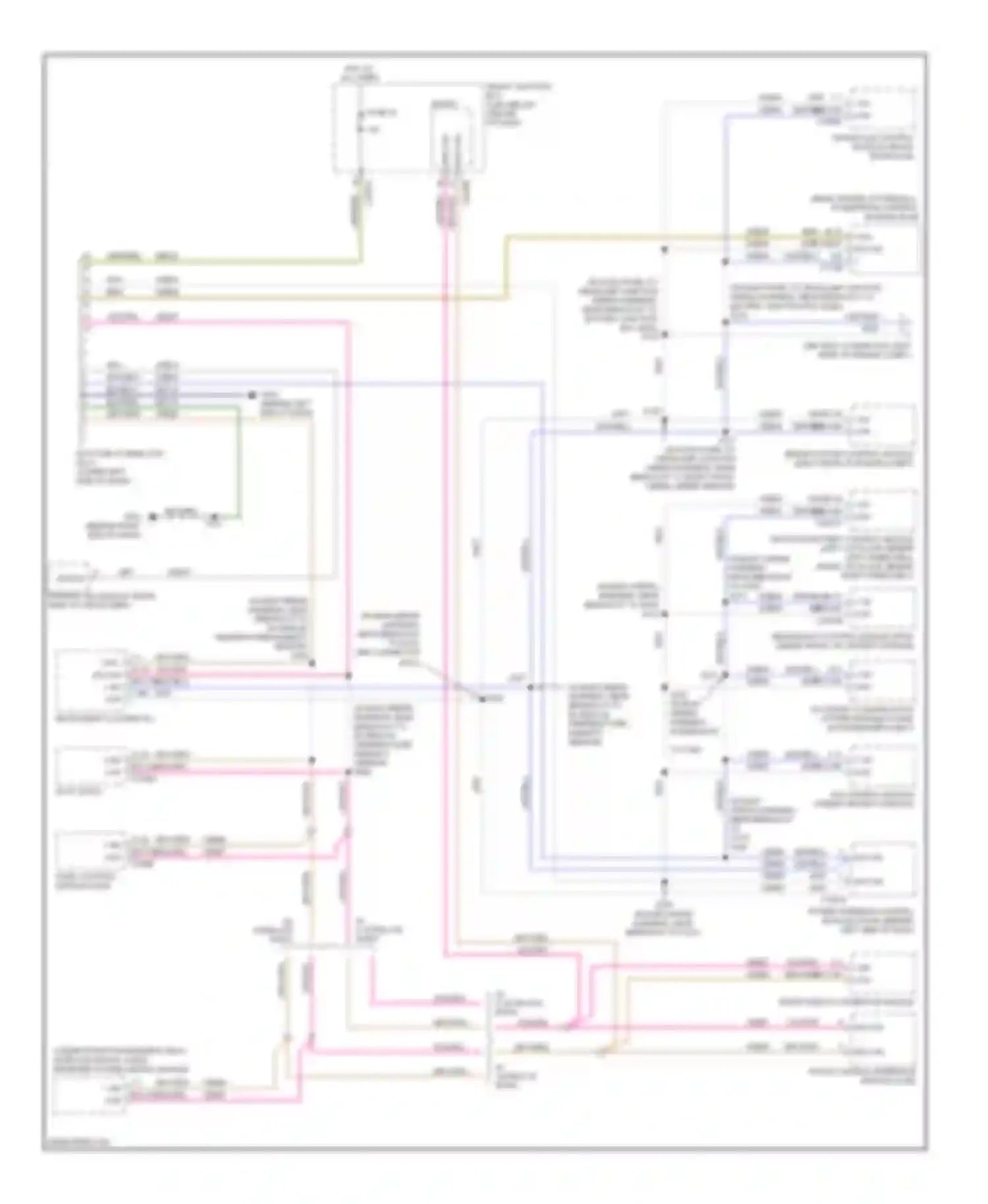 Wiring diagram w/o satellite radio for Mercury Mariner II (2007-2010) (2 of 2)