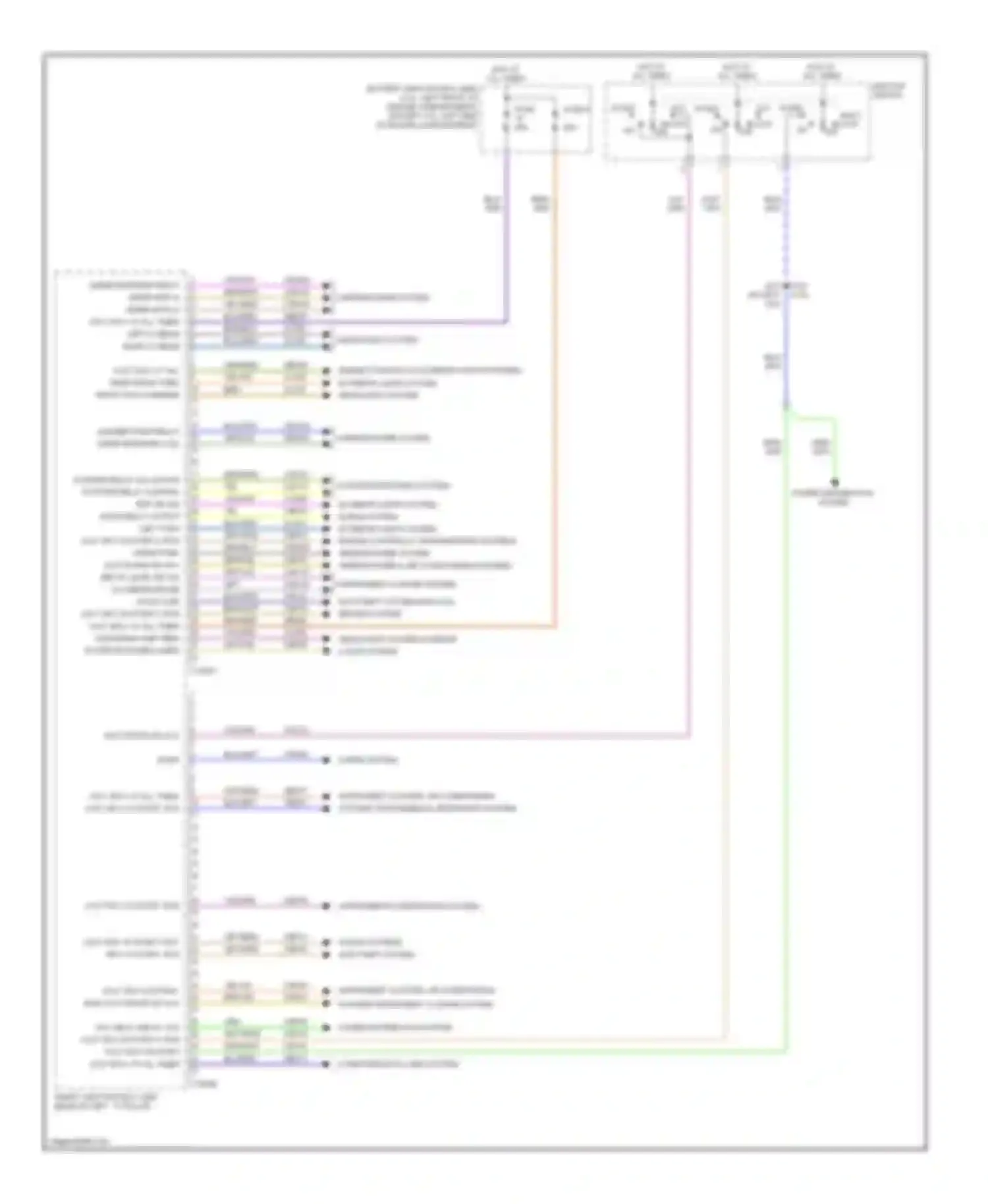 Milan Mercury I (2005-2010): Body control modules circuit (1 of 2)