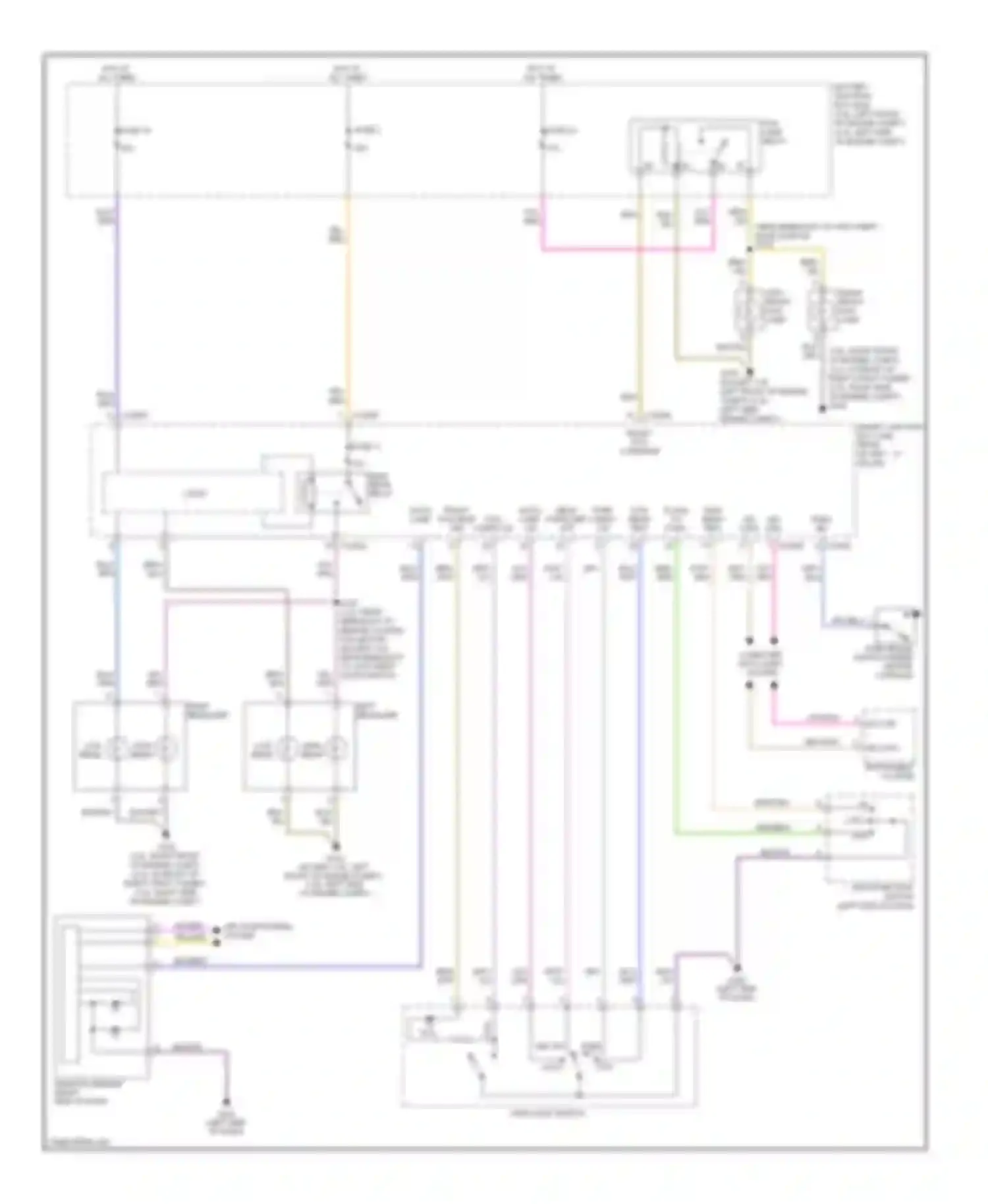 Milan Mercury I (2005-2010): Headlights circuit, with autolamps