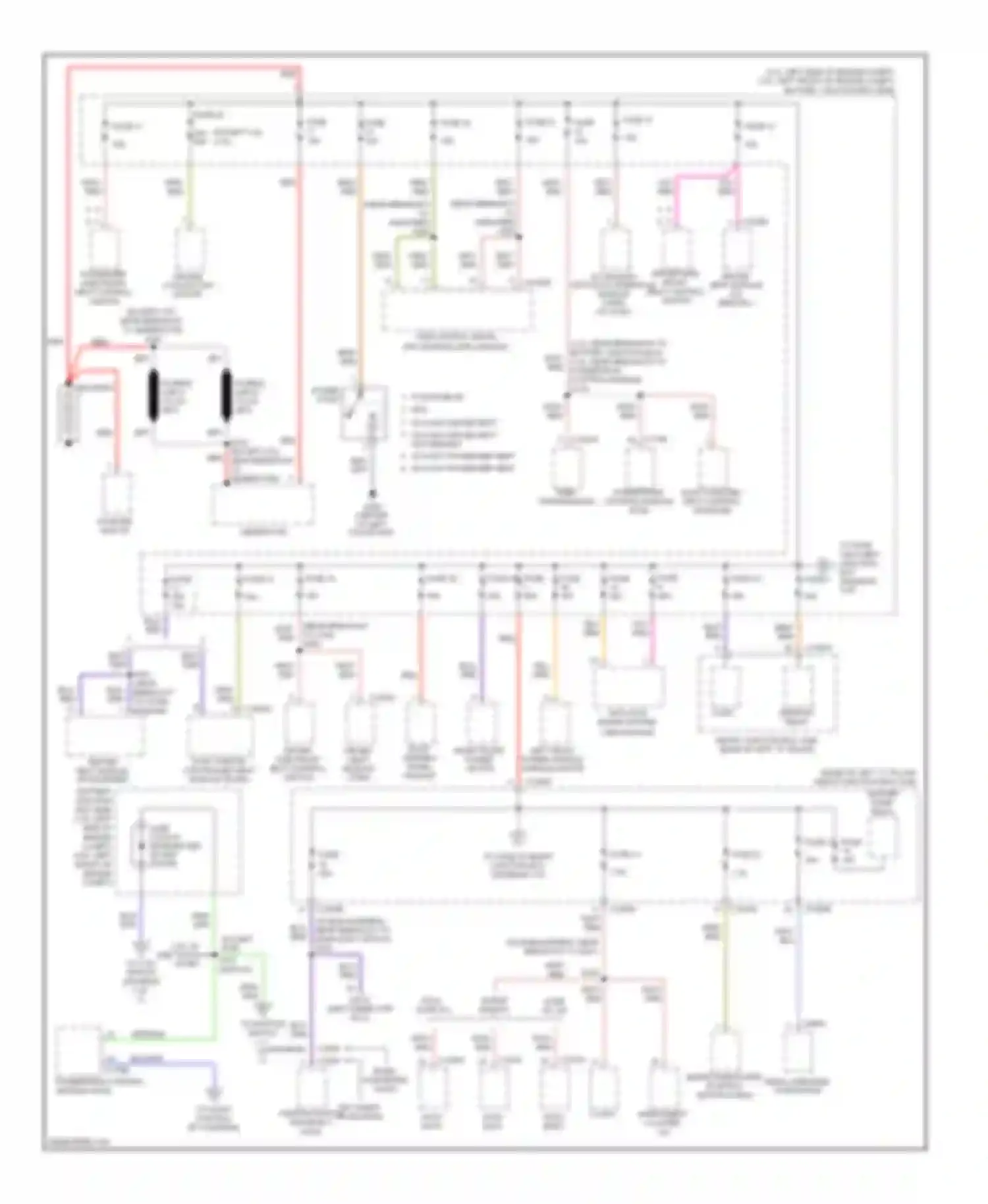 Milan Mercury I (2005-2010): Power distribution circuit (1 of 3)