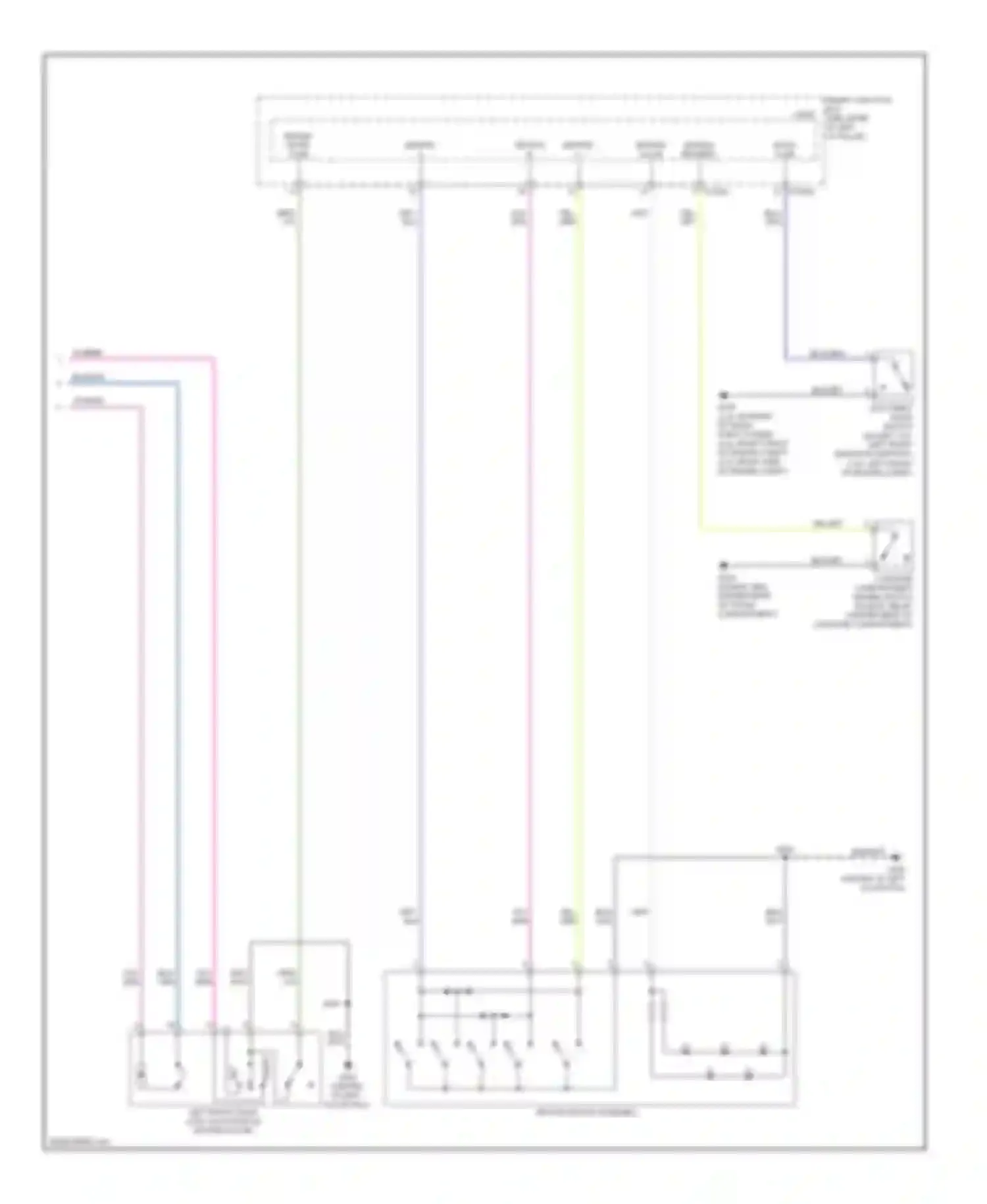 Milan Mercury I (2005-2010): Power door locks circuit, with memory (2 of 2)