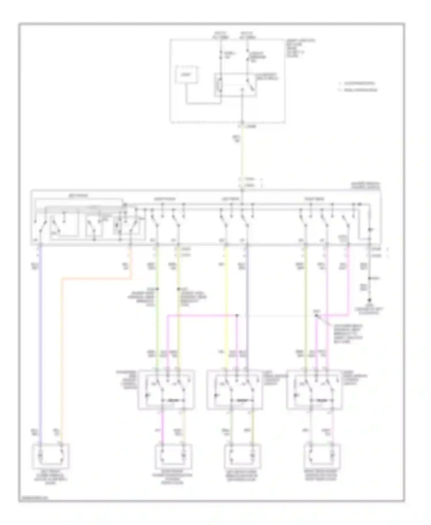 Milan Mercury I (2005-2010): Power windows circuit