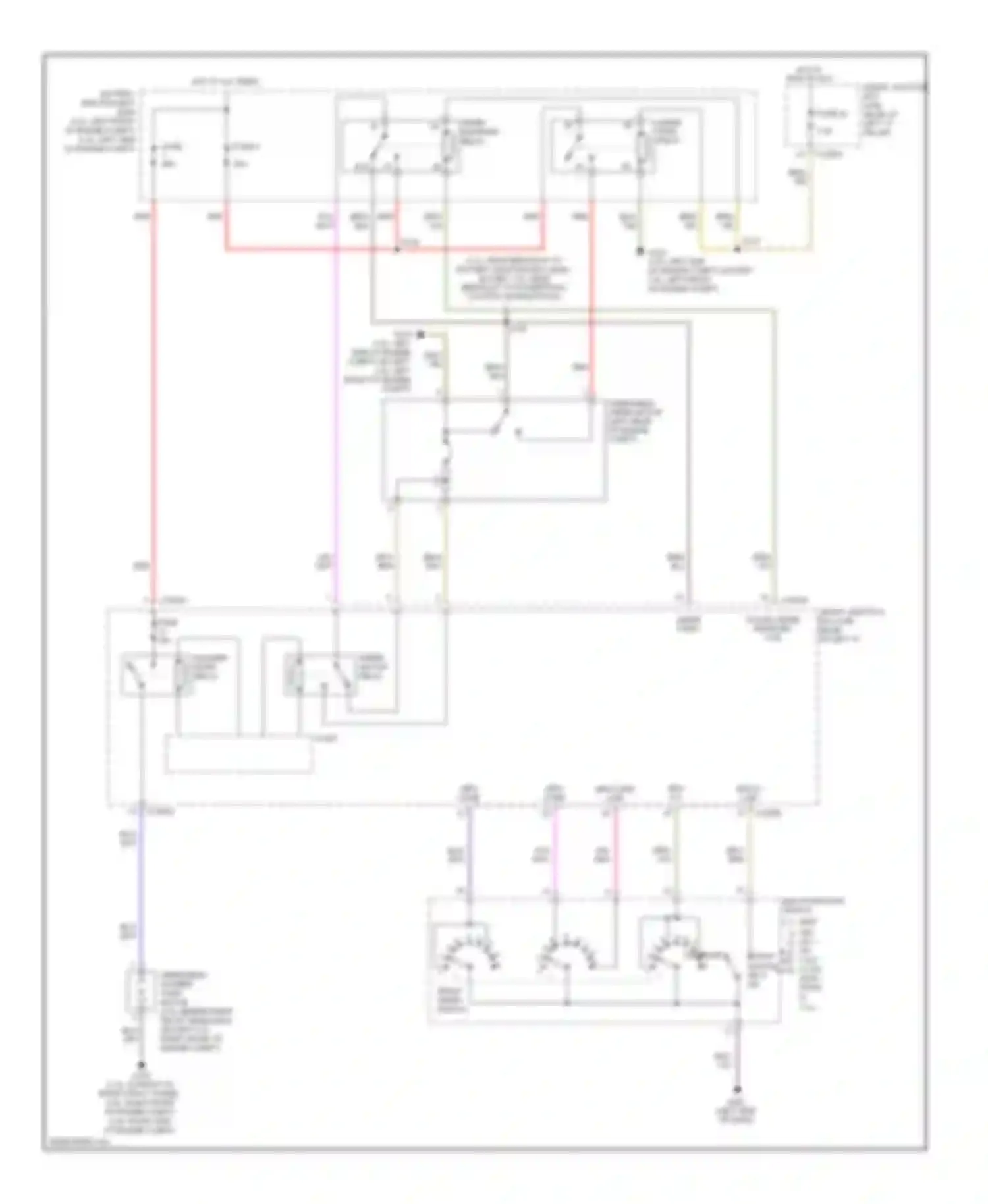 Milan Mercury I (2005-2010): Wiper/washer circuit