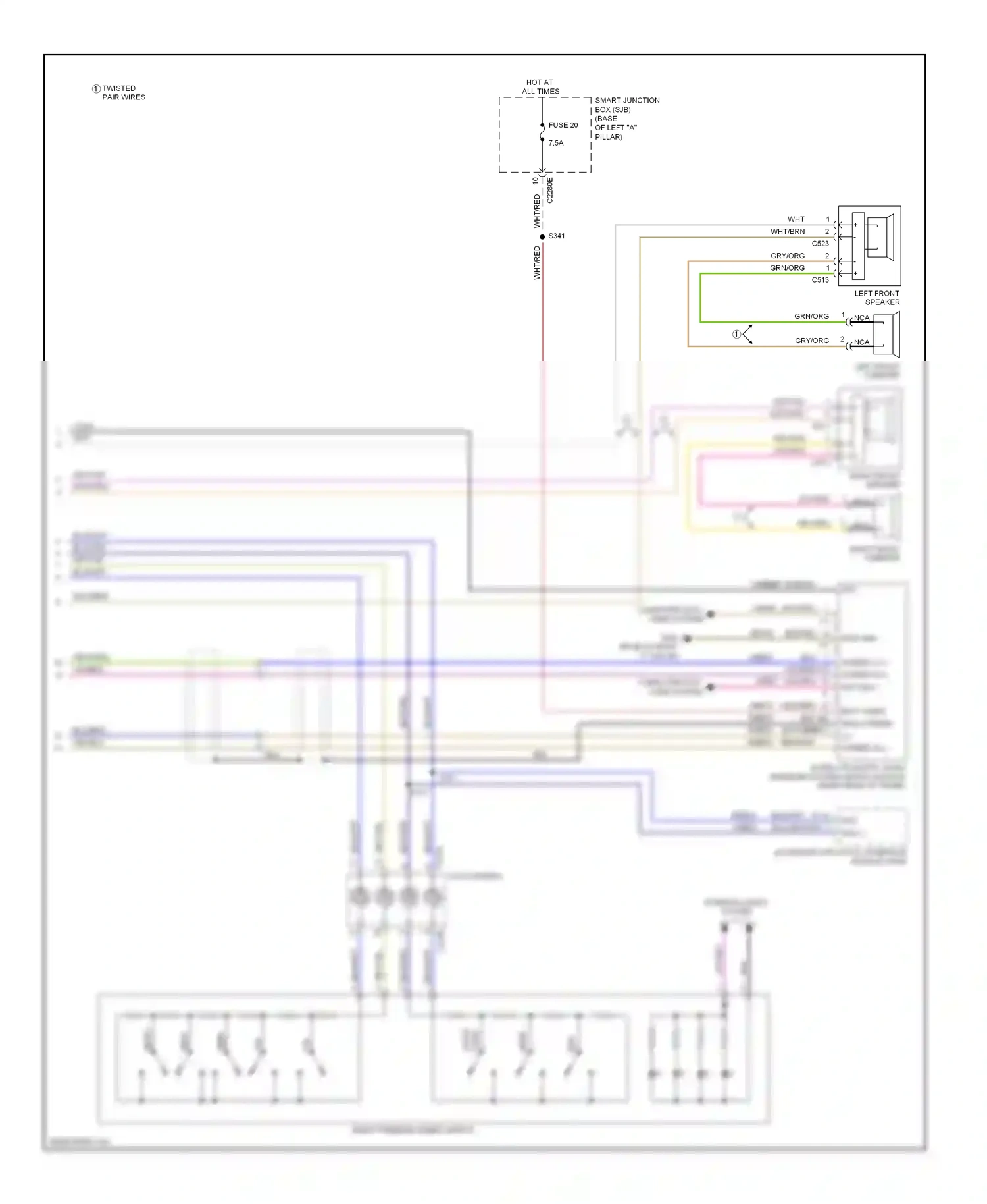 Mercury Milan I (2005-2010) accessory protocol interface module (apim) wiring diagram  (1 of 5)
