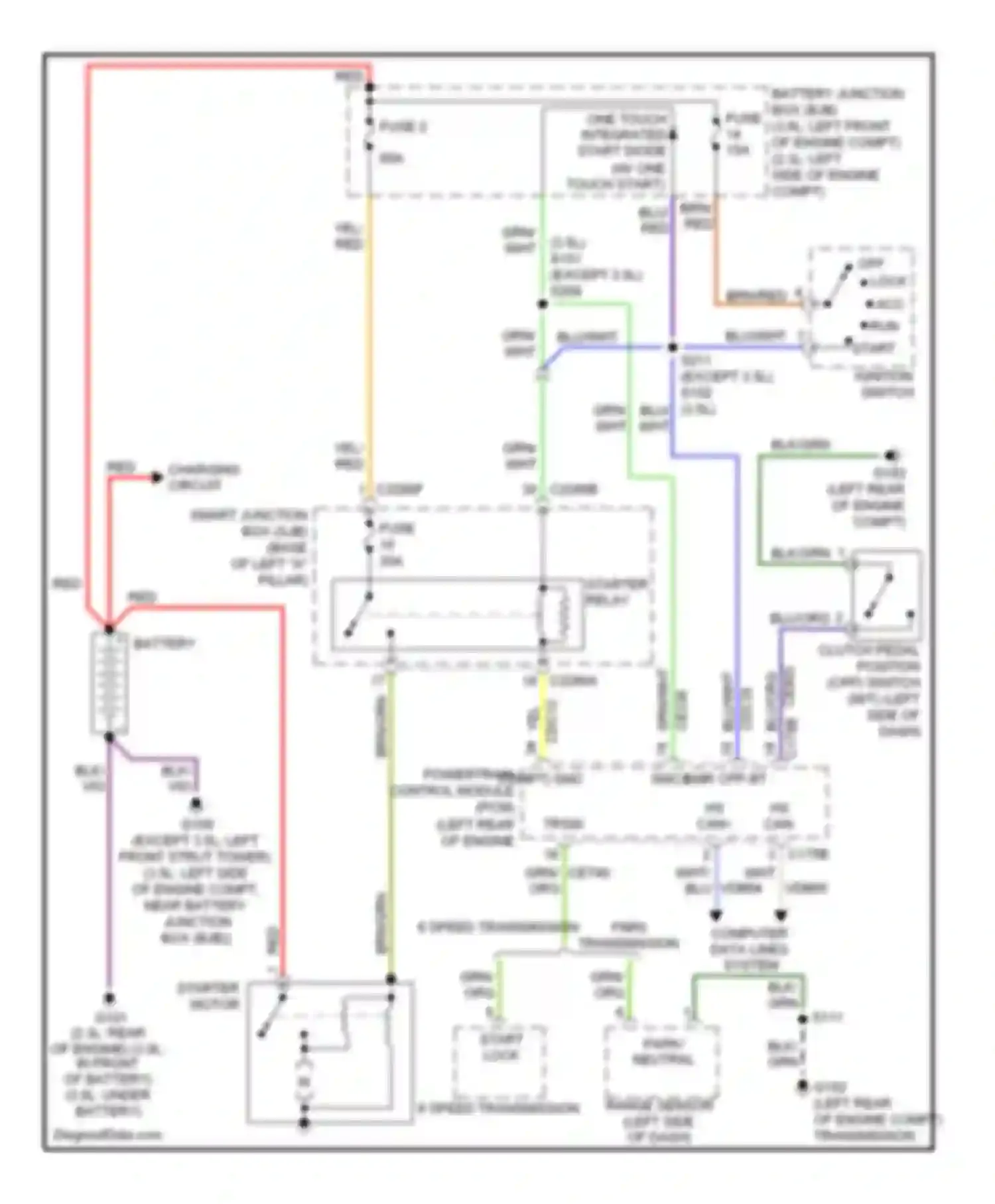 Wiring diagram blu for Mercury Milan I (2005-2010) (53 of 60)