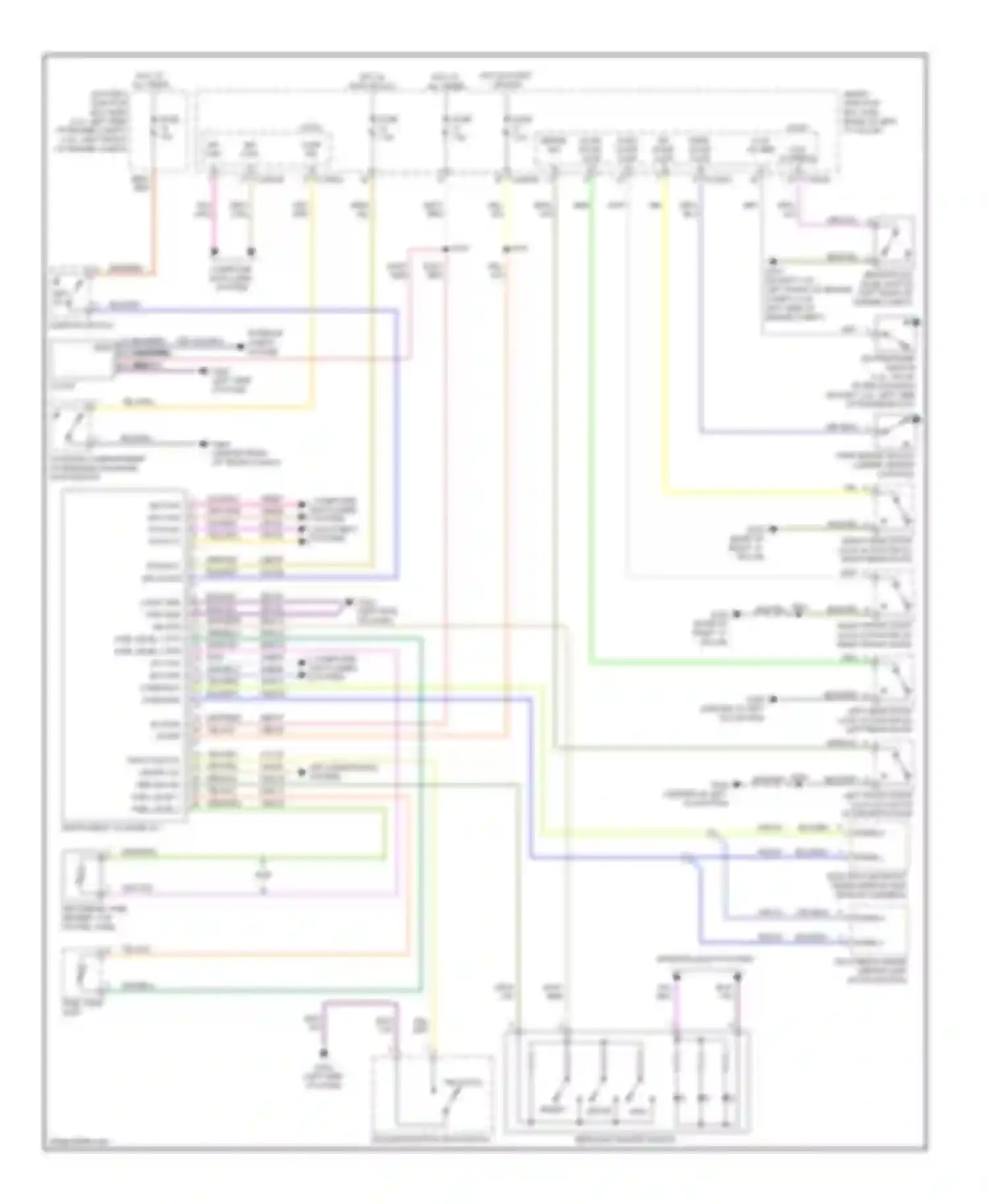 Wiring diagram computer data lines system anti-theft system for Mercury Milan I (2005-2010) (1 of 1)