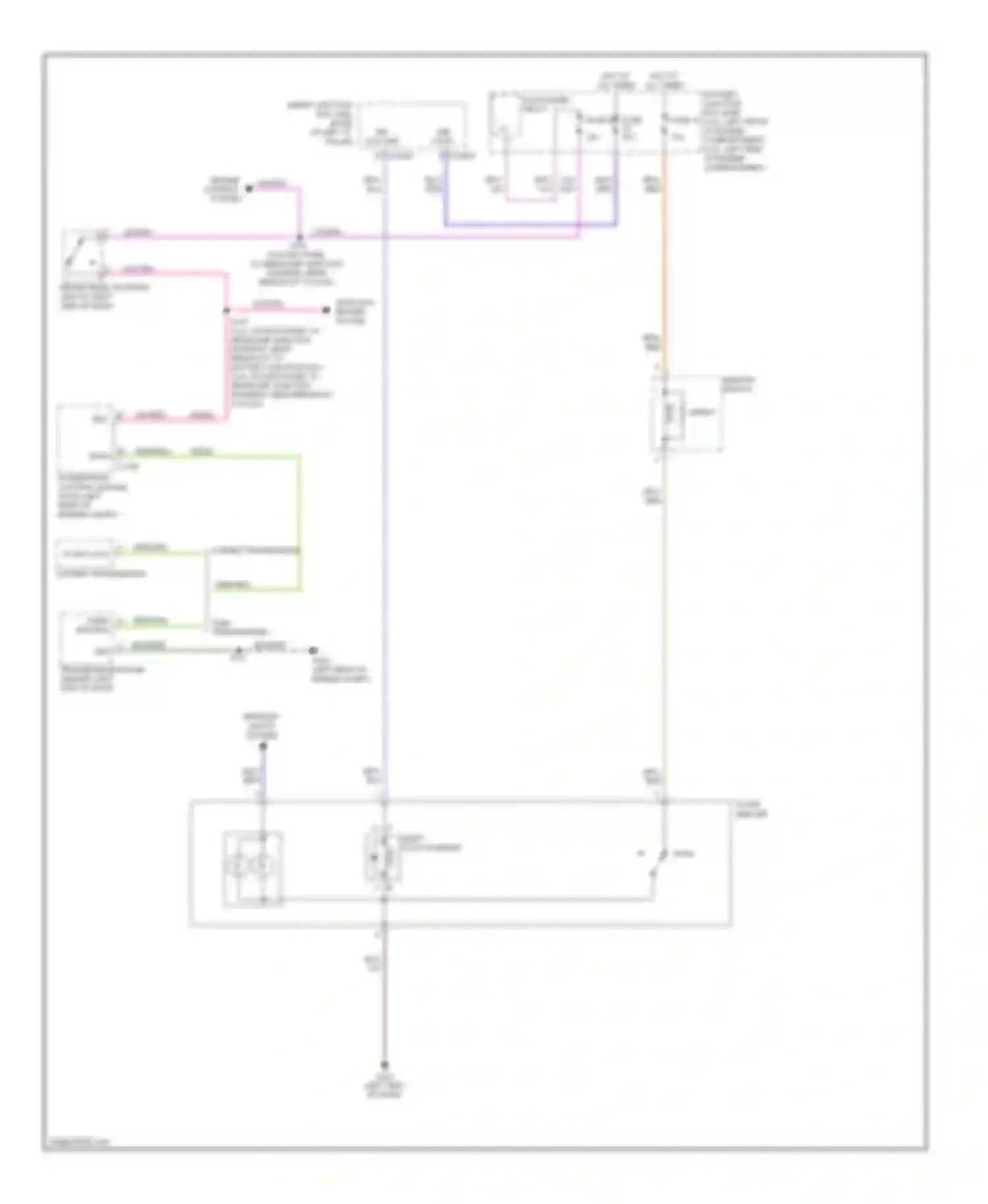 Wiring diagram floor shifter for Mercury Milan I (2005-2010) (3 of 3)