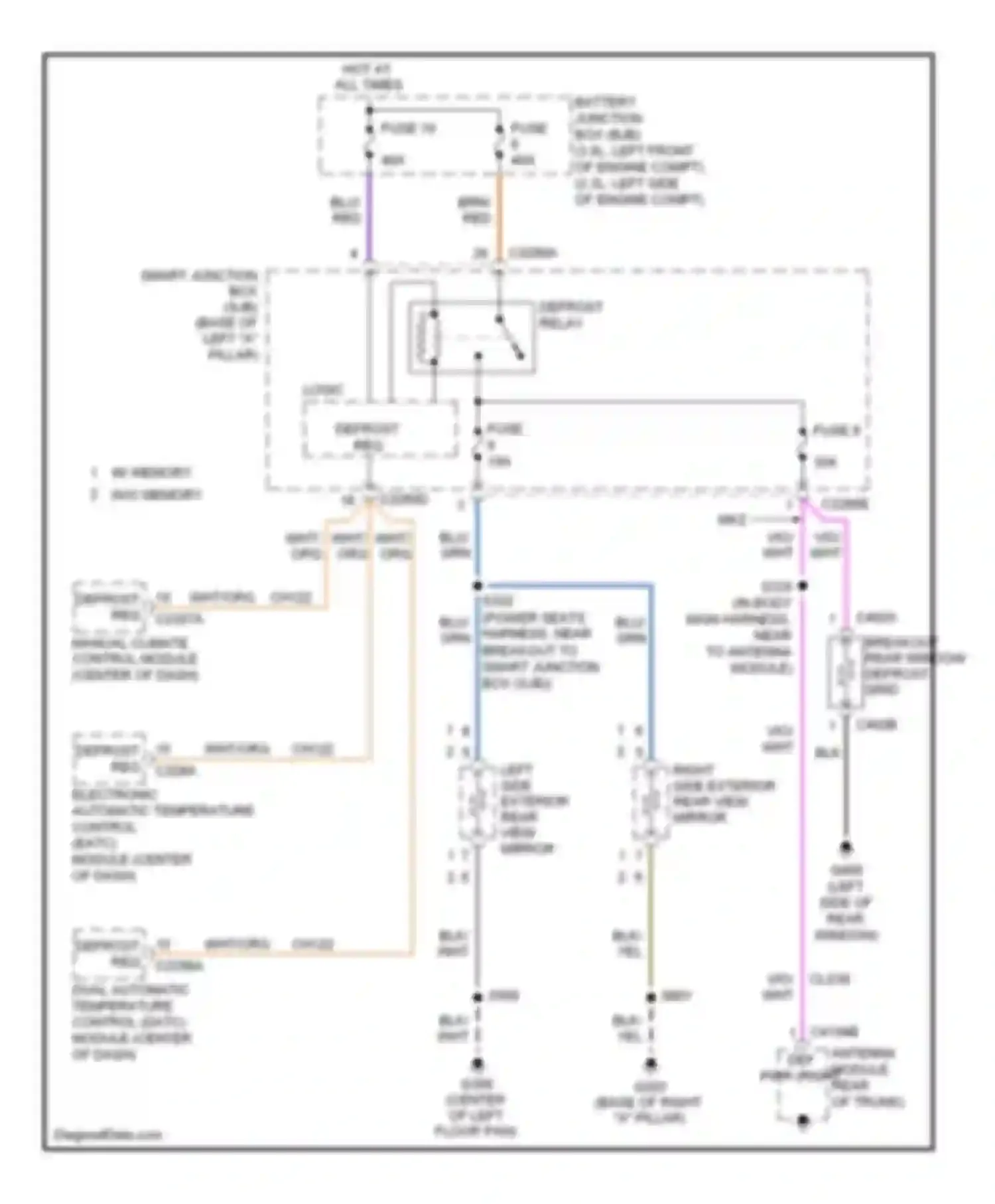 Wiring diagram grn for Mercury Milan I (2005-2010) (17 of 62)