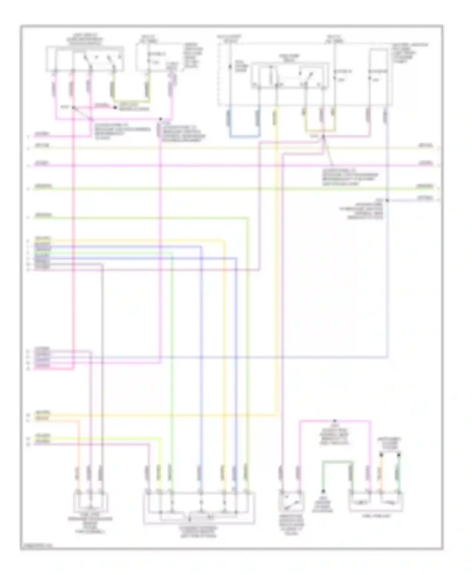 Wiring diagram (in dash panel to headlamp junction harness, near breakout for Mercury Milan I (2005-2010) (1 of 1)