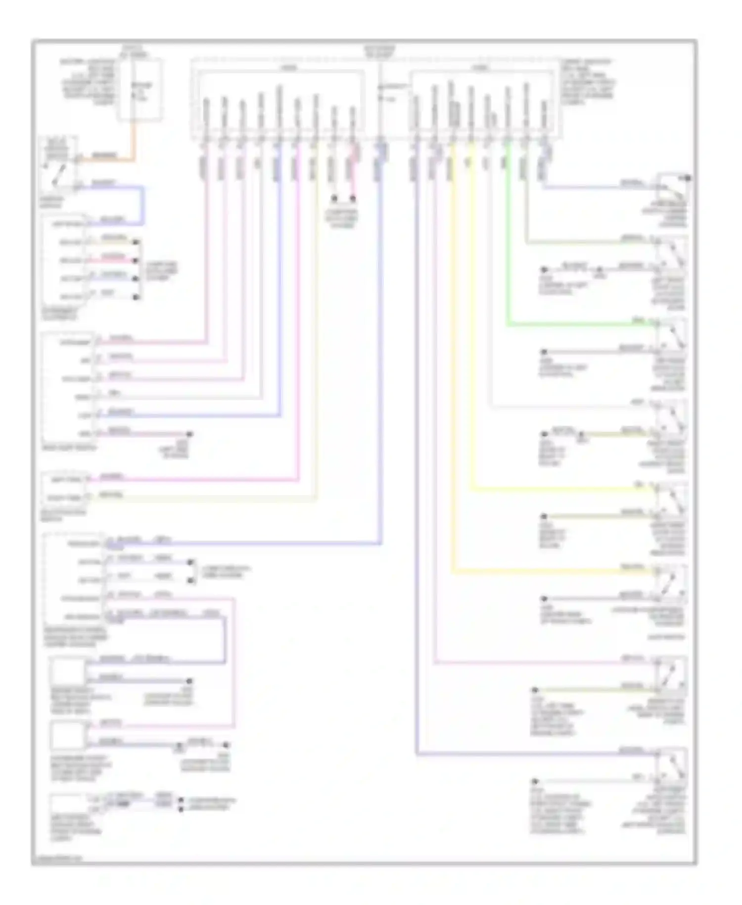 Wiring diagram left front door lock for Mercury Milan I (2005-2010) (1 of 1)