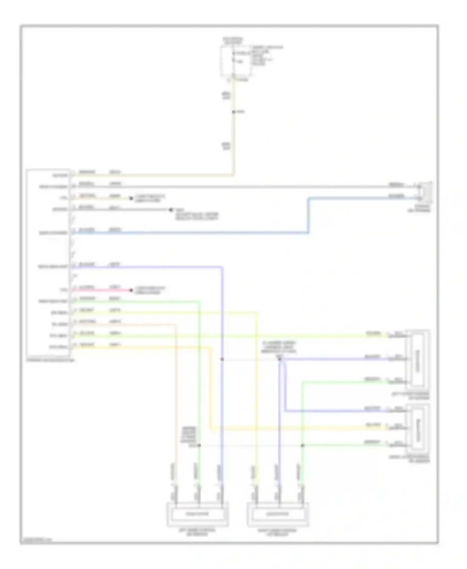 Wiring diagram parking aid speaker for Mercury Milan I (2005-2010) (1 of 1)