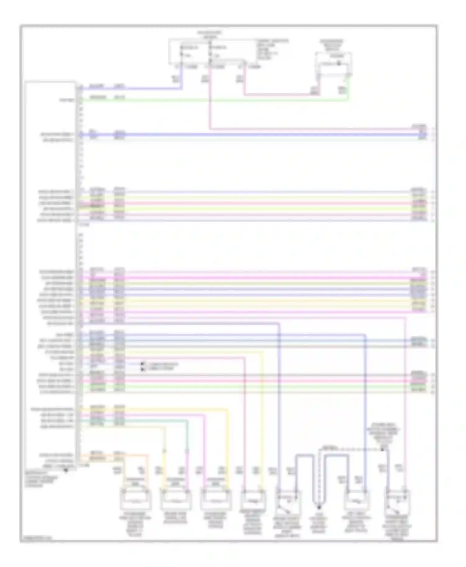 Wiring diagram pass air bag feed 1 for Mercury Milan I (2005-2010) (1 of 2)