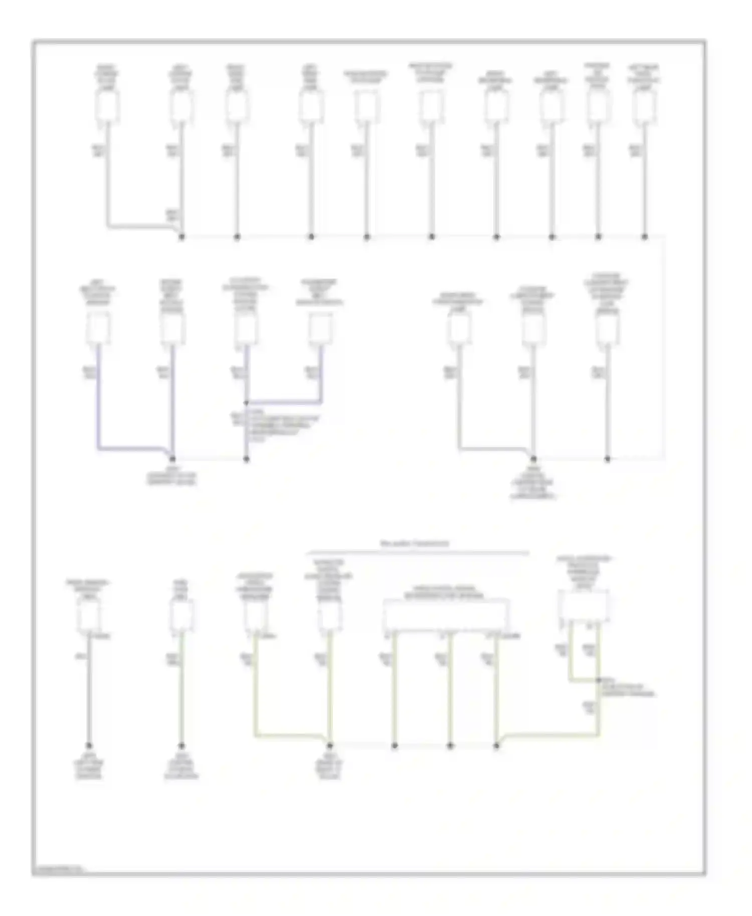 Wiring diagram passenger safety belt buckle switch for Mercury Milan I (2005-2010) (1 of 1)