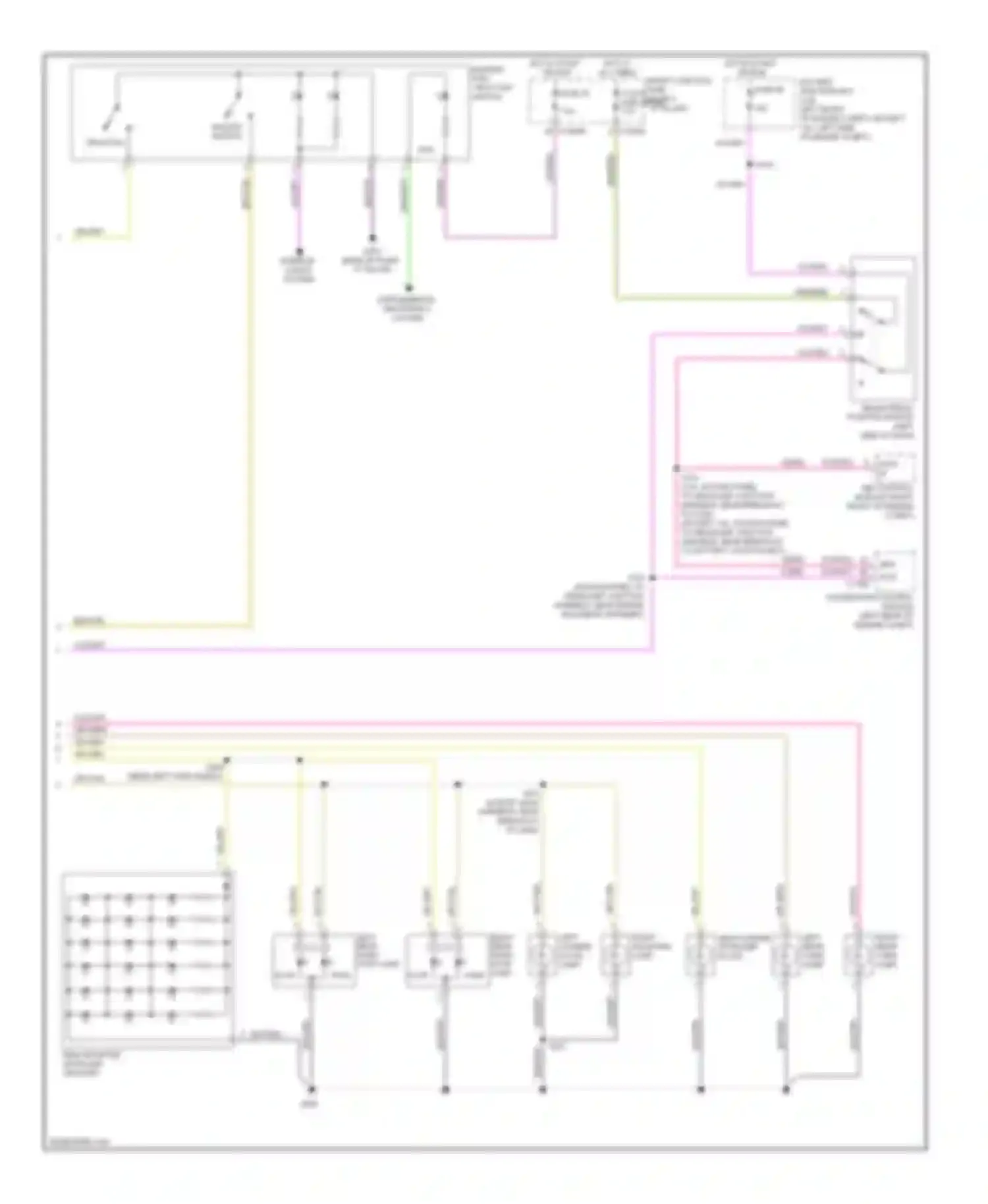 Wiring diagram right rear park/ stop lamp for Mercury Milan I (2005-2010) (1 of 2)