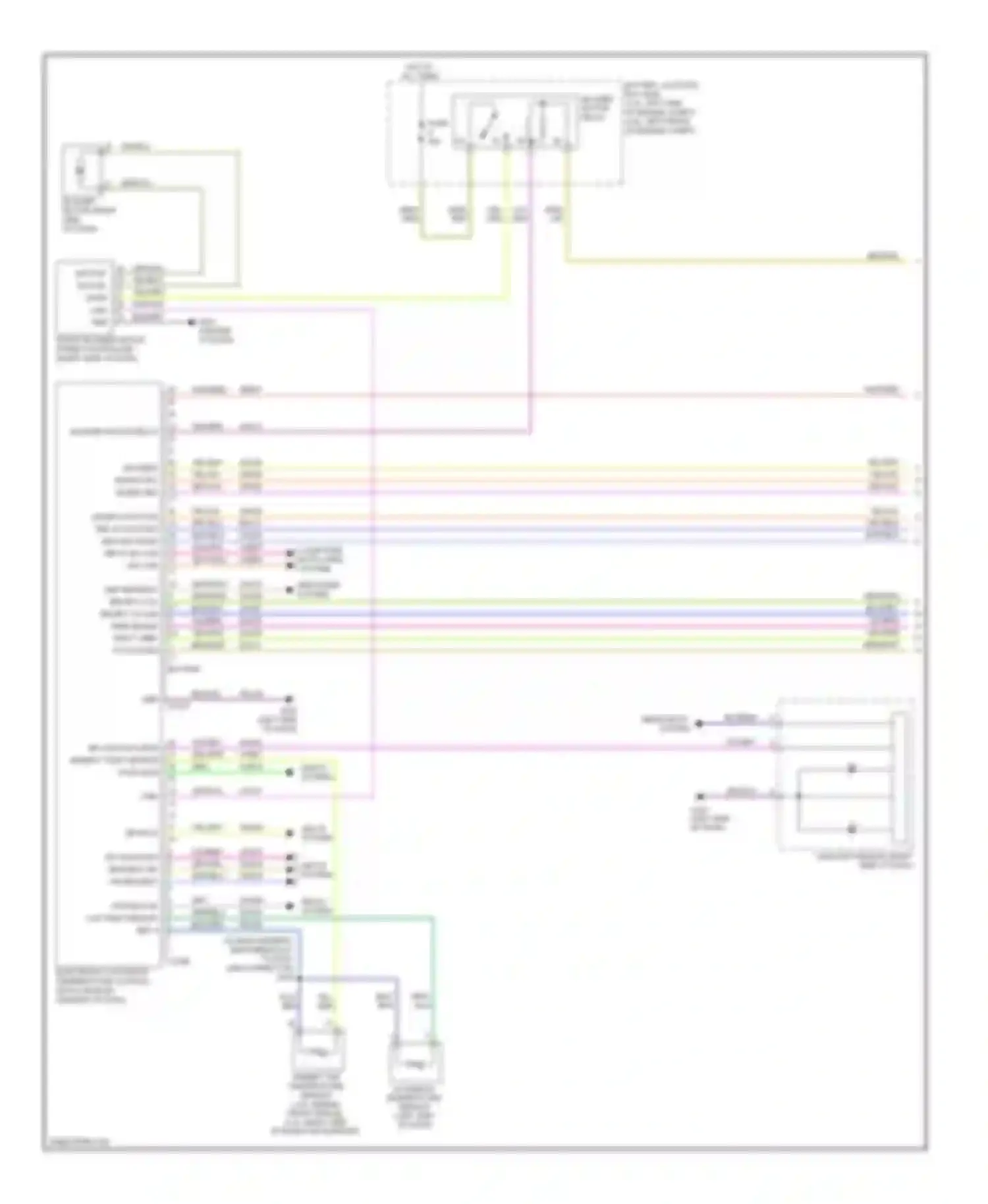 Wiring diagram seats system for Mercury Milan I (2005-2010) (1 of 1)
