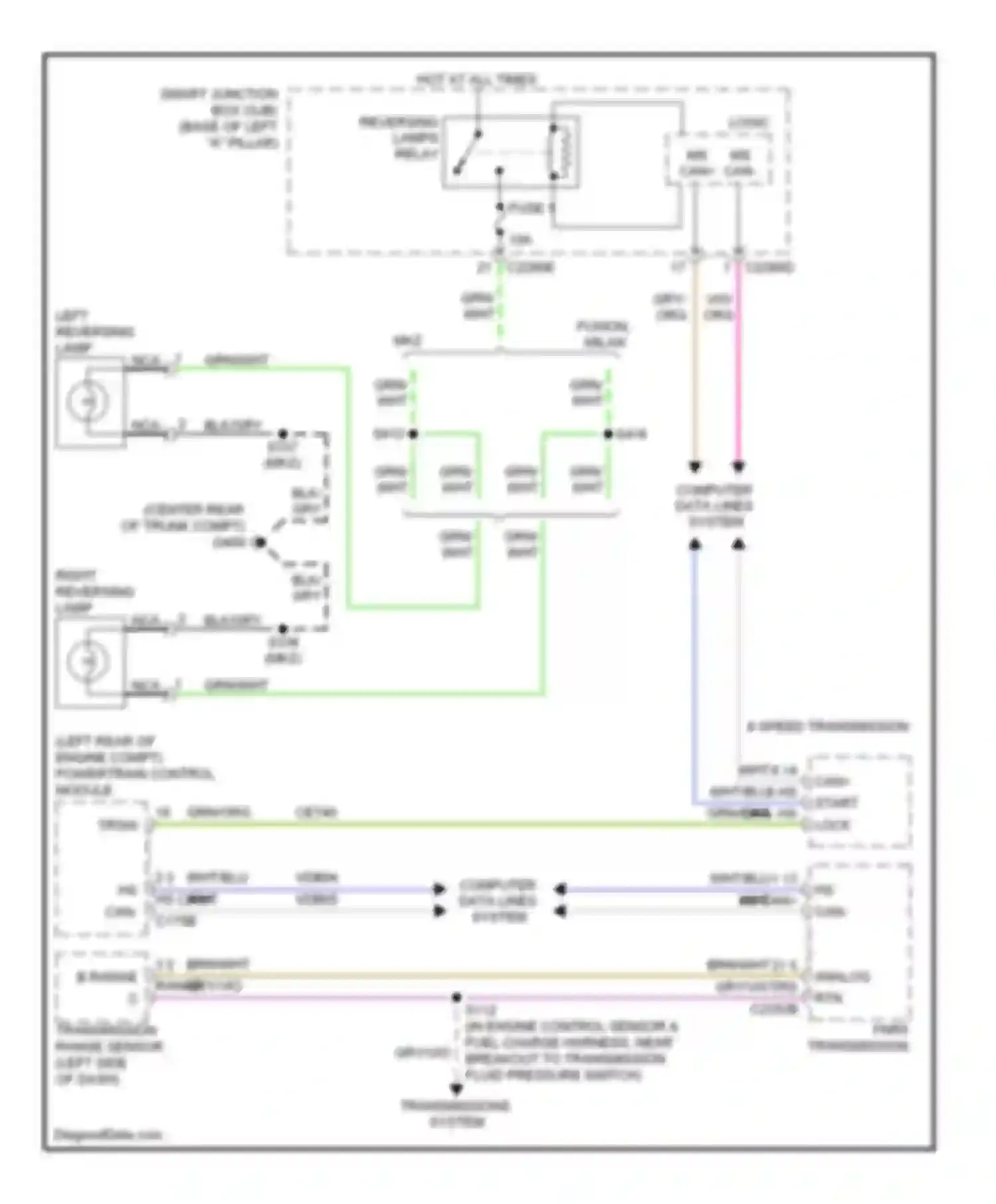 Wiring diagram vio for Mercury Milan I (2005-2010) (11 of 53)