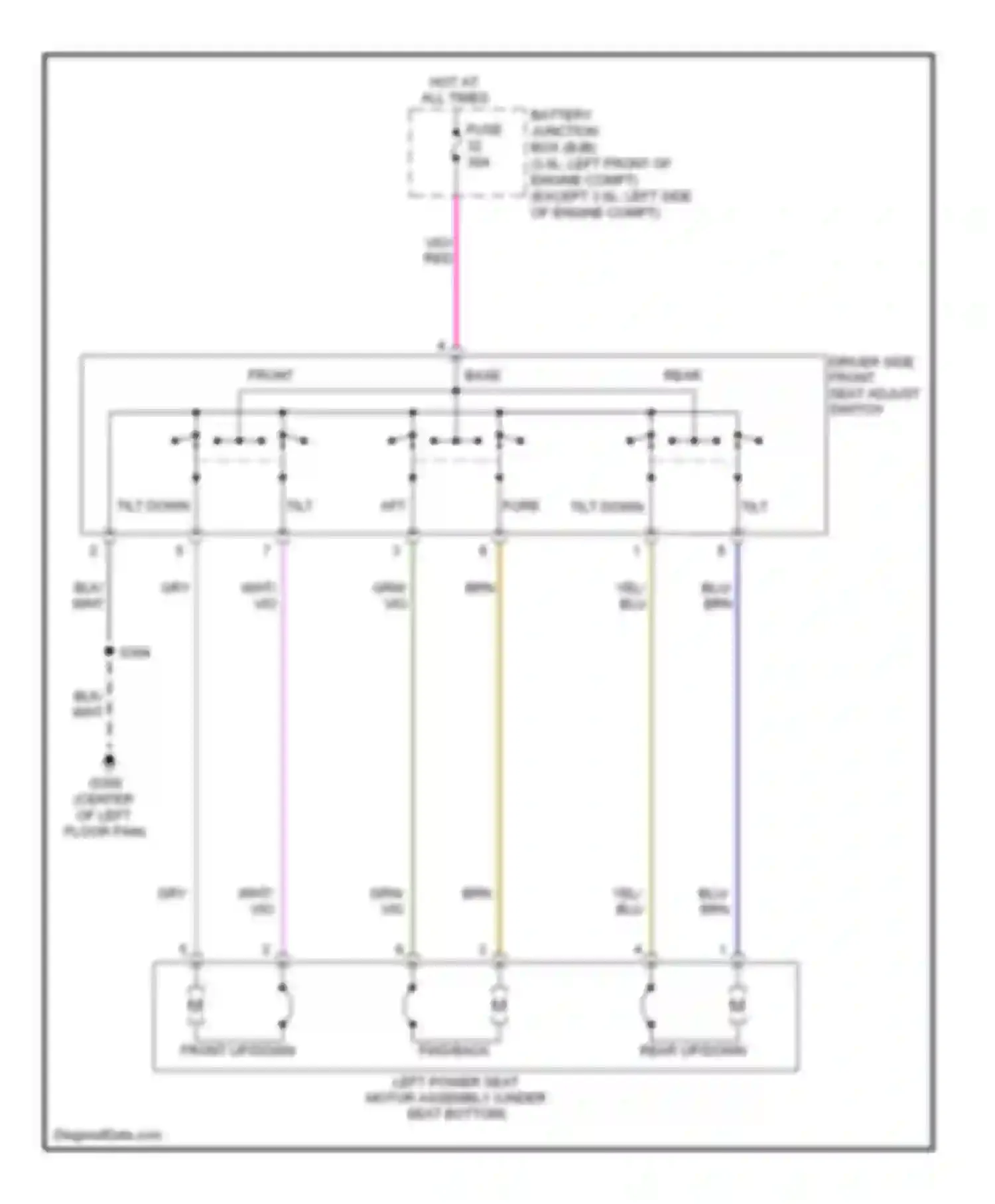 Wiring diagram yel for Mercury Milan I (2005-2010) (45 of 57)