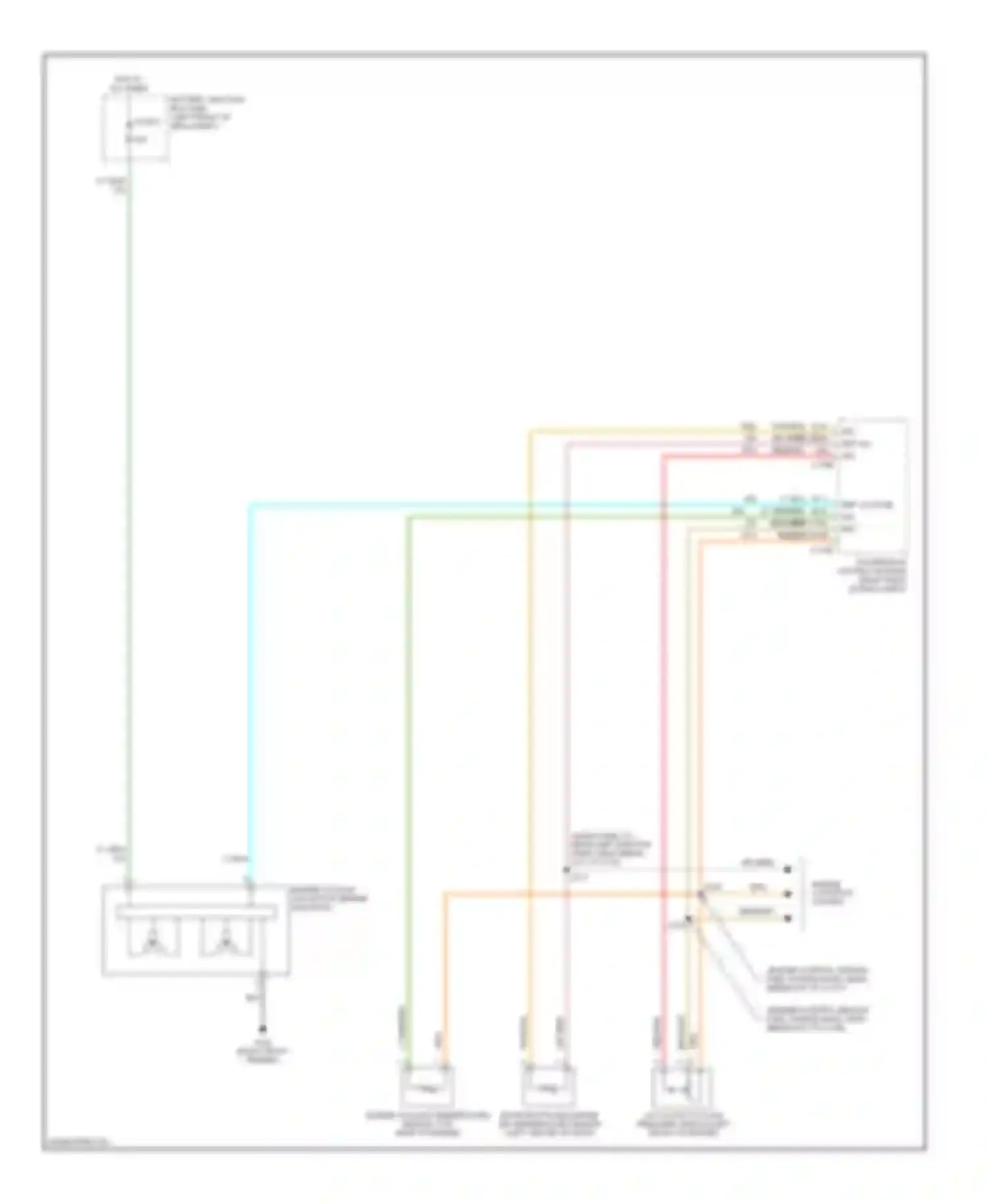 Montego Mercury III (2004-2007): Cooling fan circuit