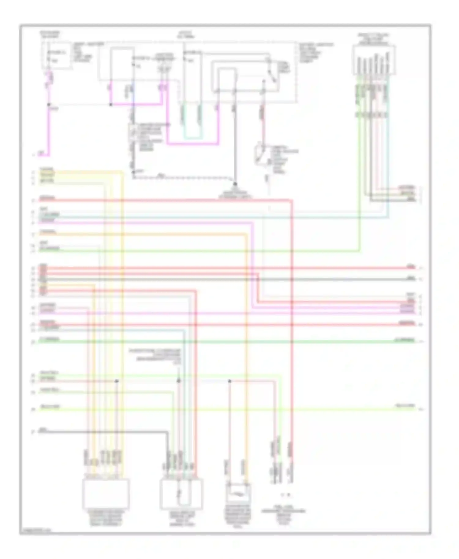 Montego Mercury III (2004-2007): Wiring diagram engine performance 3.0l (2 of 6)