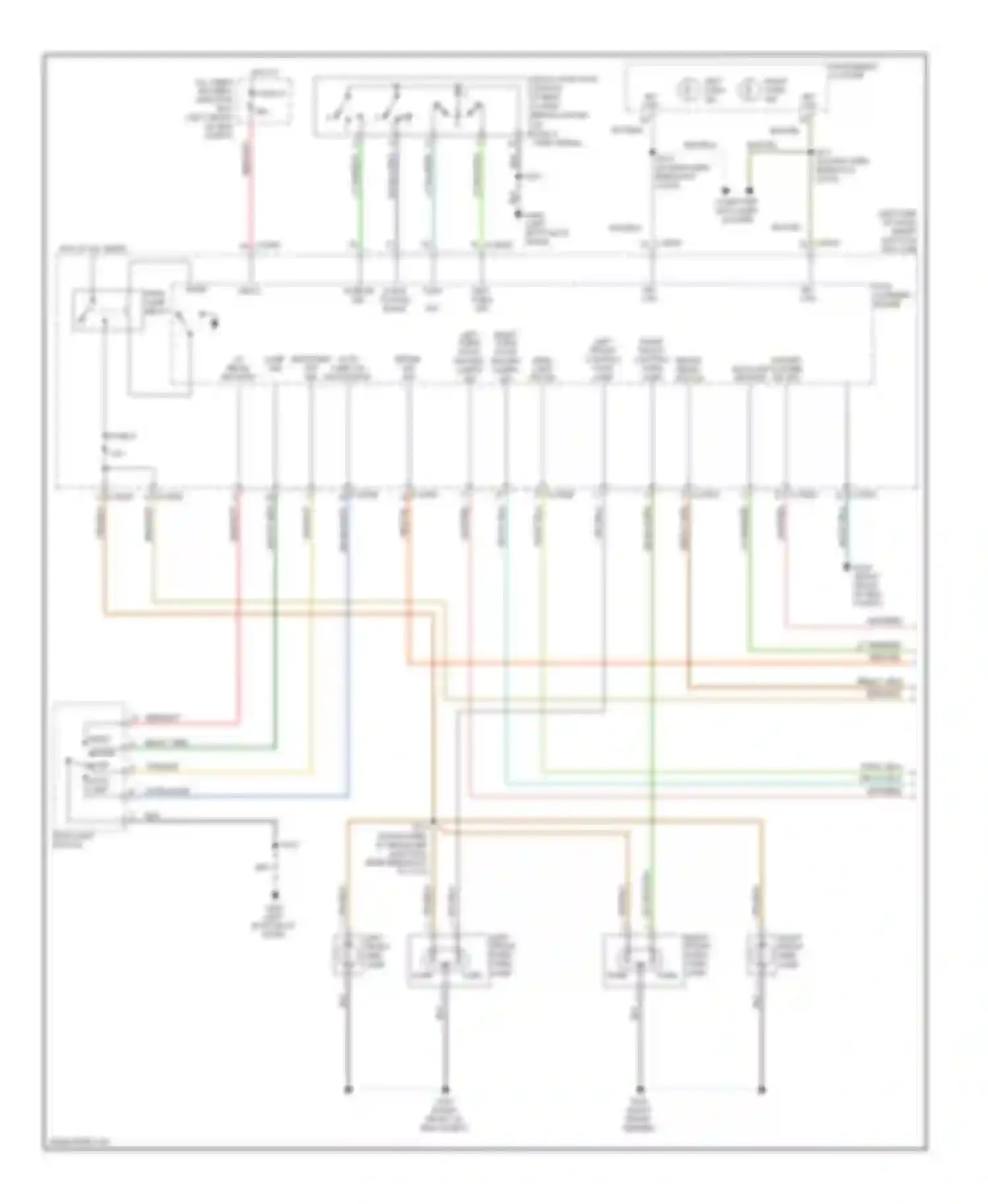 Montego Mercury III (2004-2007): Exterior lamps circuit (1 of 2)