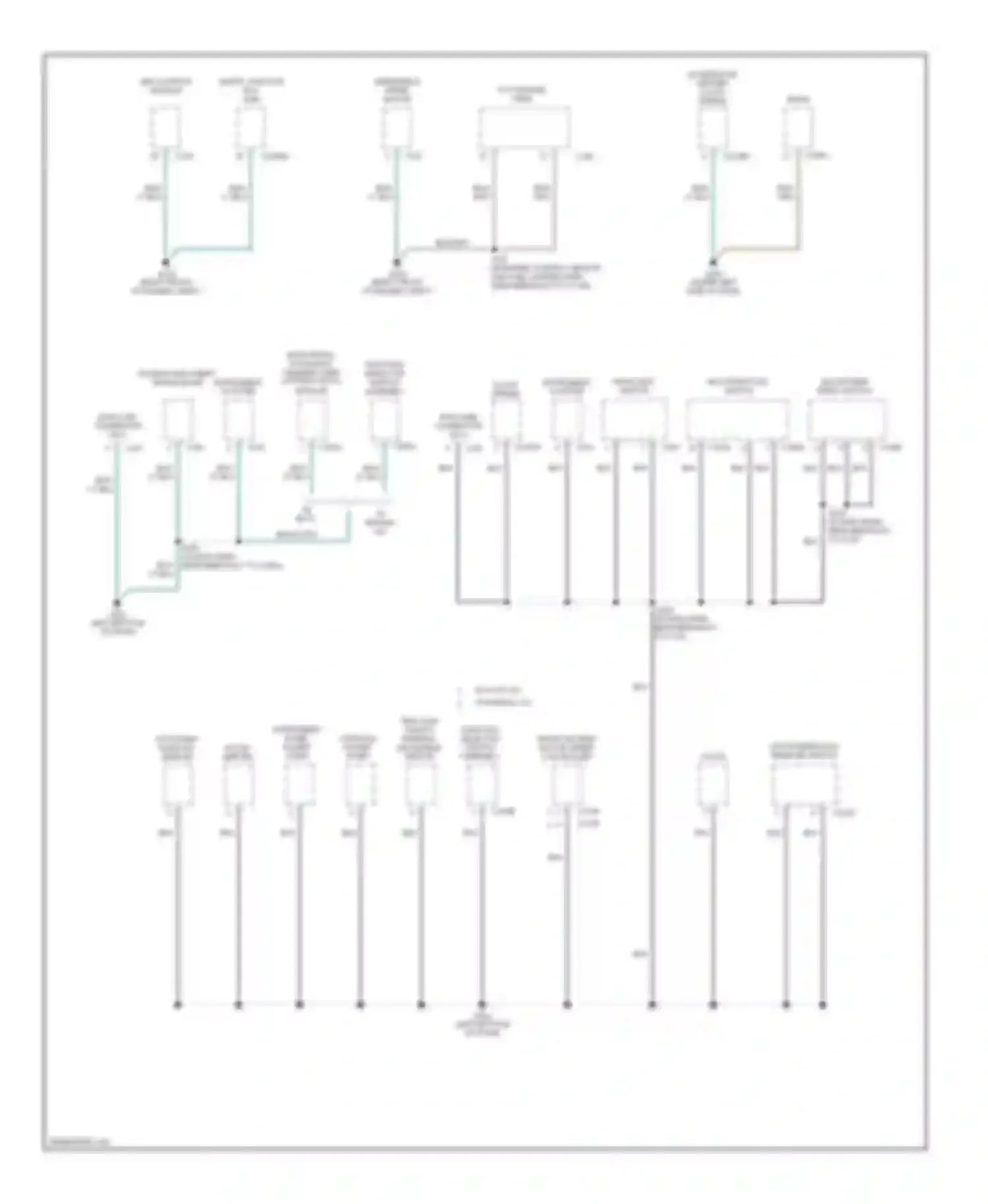 Montego Mercury III (2004-2007): Ground distribution circuit (2 of 4)